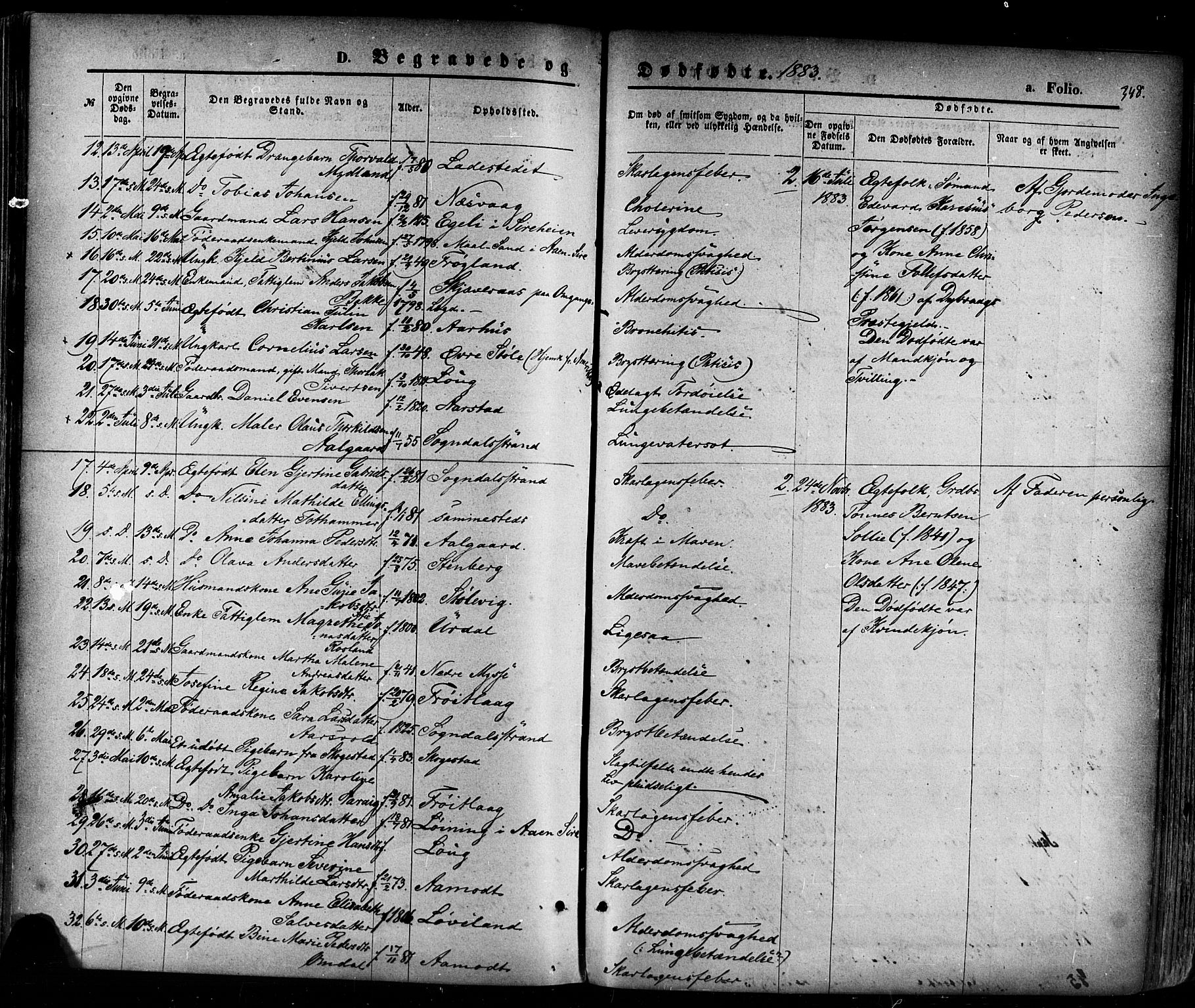 Sokndal sokneprestkontor, AV/SAST-A-101808: Parish register (official) no. A 10, 1874-1886, p. 348