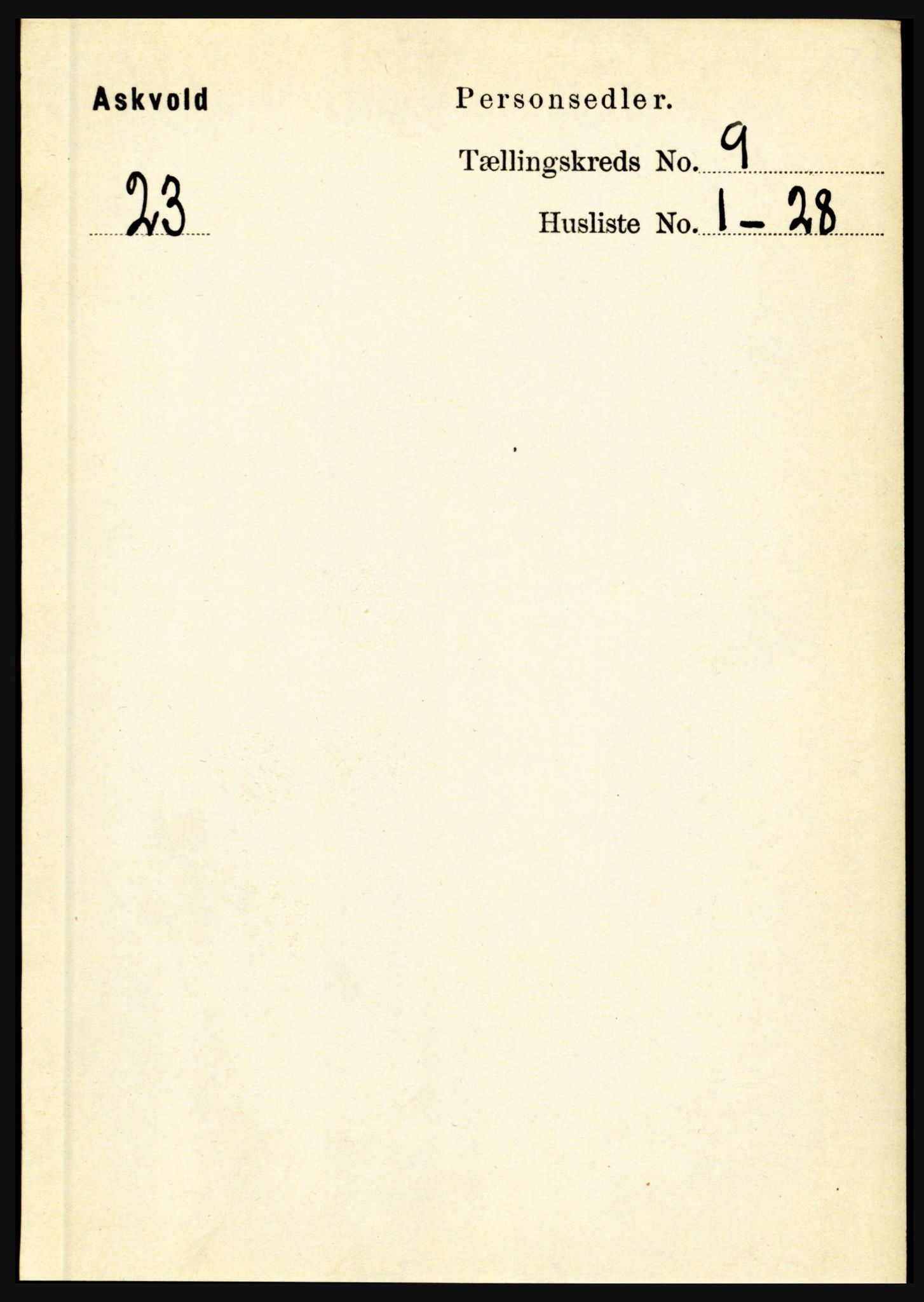 RA, 1891 census for 1428 Askvoll, 1891, p. 2551