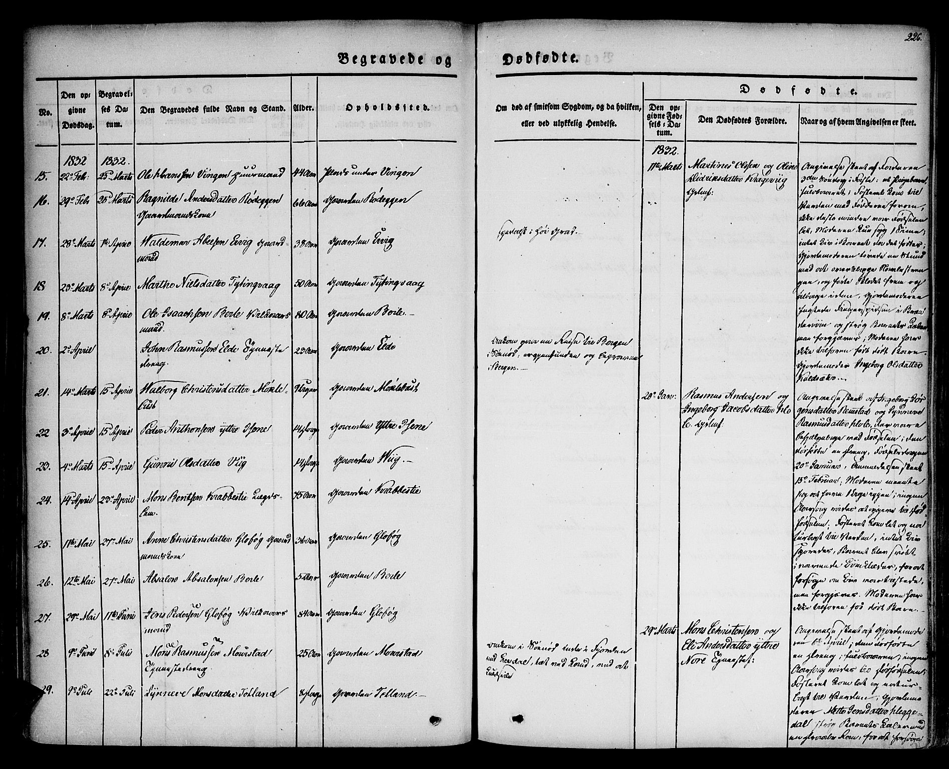 Davik sokneprestembete, AV/SAB-A-79701/H/Haa/Haaa/L0004: Parish register (official) no. A 4, 1830-1849, p. 226