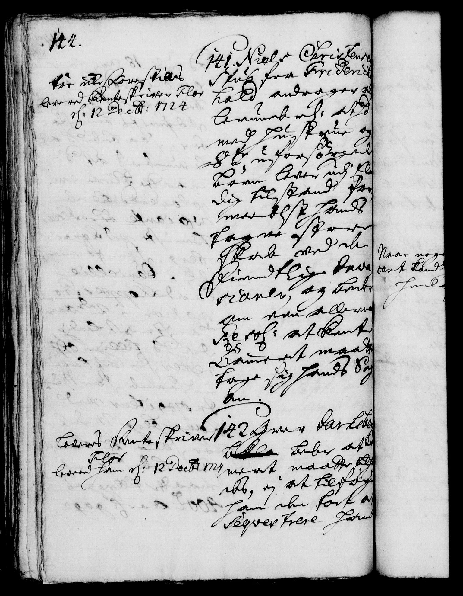 Rentekammeret, Kammerkanselliet, RA/EA-3111/G/Gh/Gha/L0007: Norsk ekstraktmemorialprotokoll (merket RK 53.52), 1724-1725, p. 144
