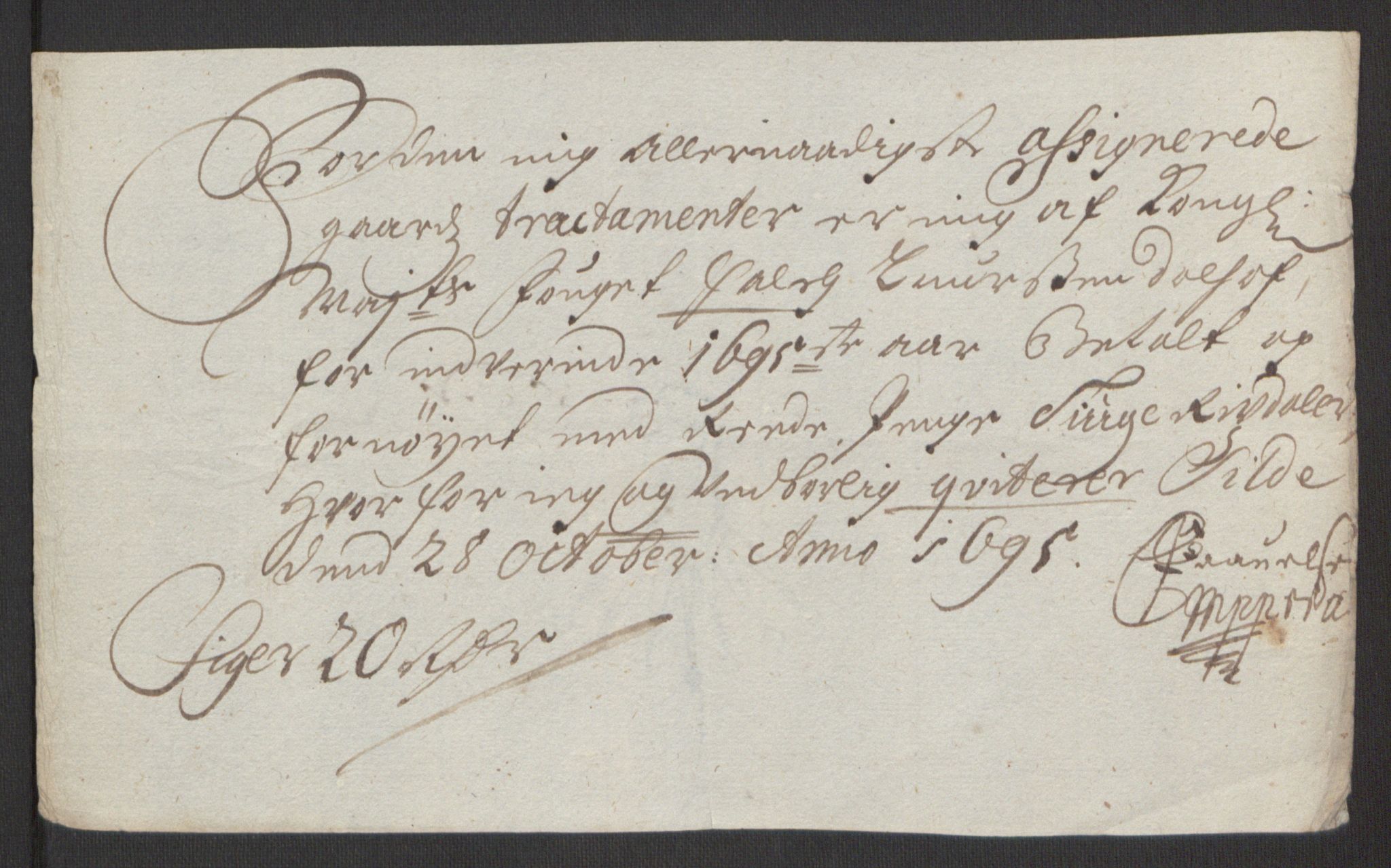 Rentekammeret inntil 1814, Reviderte regnskaper, Fogderegnskap, AV/RA-EA-4092/R48/L2976: Fogderegnskap Sunnhordland og Hardanger, 1695-1696, p. 116