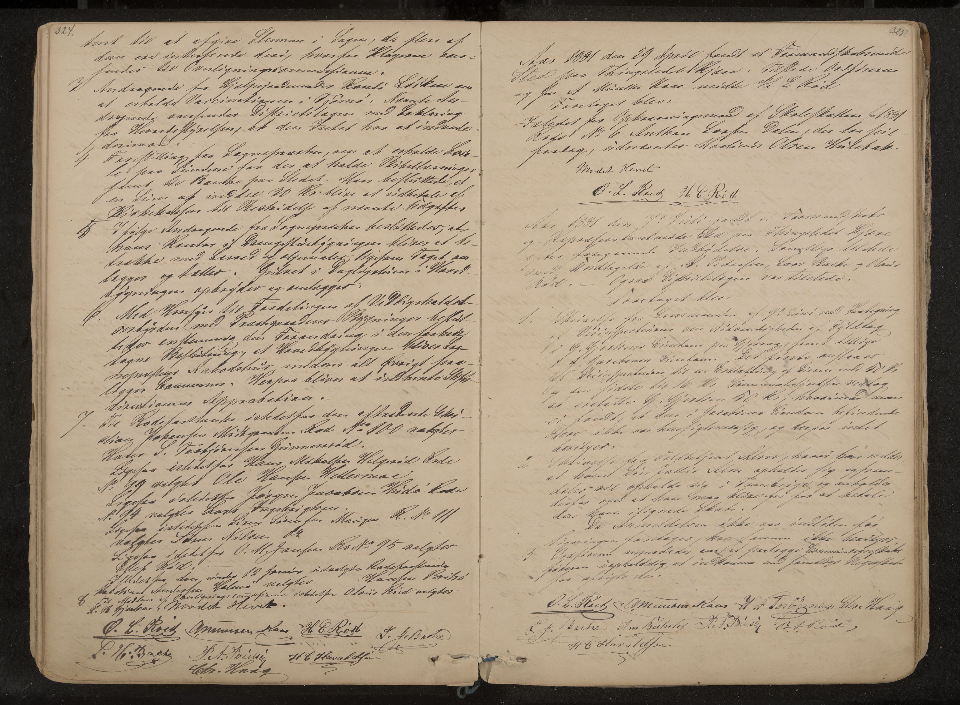 Tjøme formannskap og sentraladministrasjon, IKAK/0723021-1/A/L0002: Møtebok, 1865-1886, p. 324-325