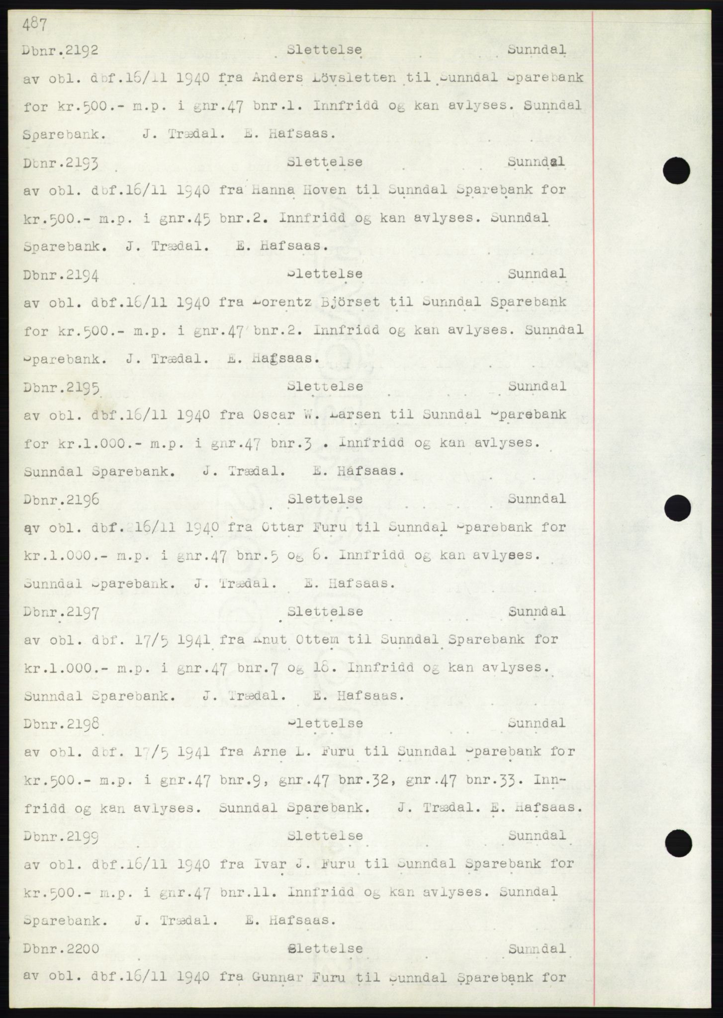 Nordmøre sorenskriveri, AV/SAT-A-4132/1/2/2Ca: Mortgage book no. C82b, 1946-1951, Diary no: : 2192/1948