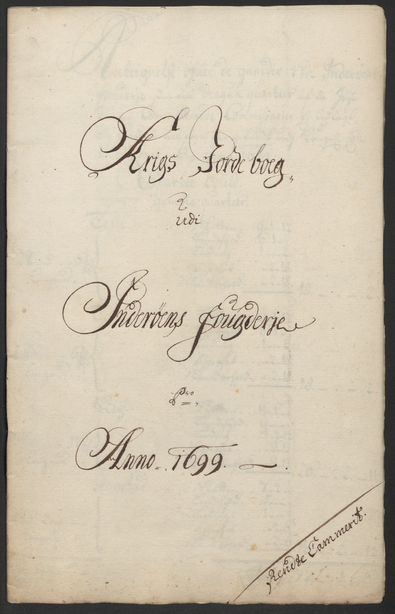 Rentekammeret inntil 1814, Reviderte regnskaper, Fogderegnskap, RA/EA-4092/R63/L4310: Fogderegnskap Inderøy, 1698-1699, p. 361