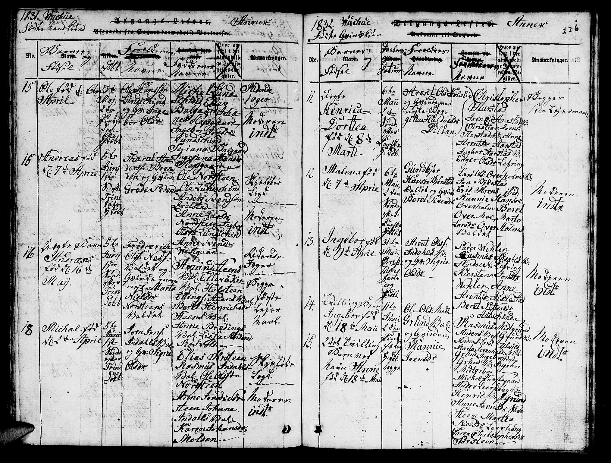 Ministerialprotokoller, klokkerbøker og fødselsregistre - Nord-Trøndelag, AV/SAT-A-1458/724/L0265: Parish register (copy) no. 724C01, 1816-1845, p. 236