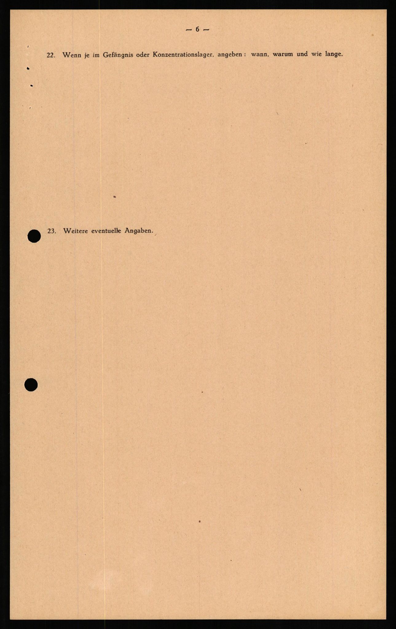 Forsvaret, Forsvarets overkommando II, RA/RAFA-3915/D/Db/L0021: CI Questionaires. Tyske okkupasjonsstyrker i Norge. Tyskere., 1945-1946, p. 127