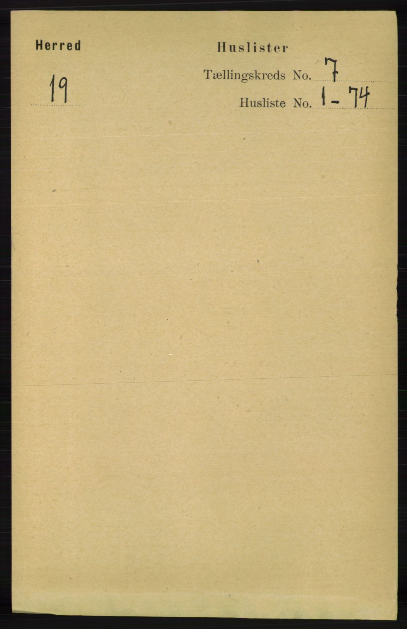 RA, 1891 census for 1039 Herad, 1891, p. 2717