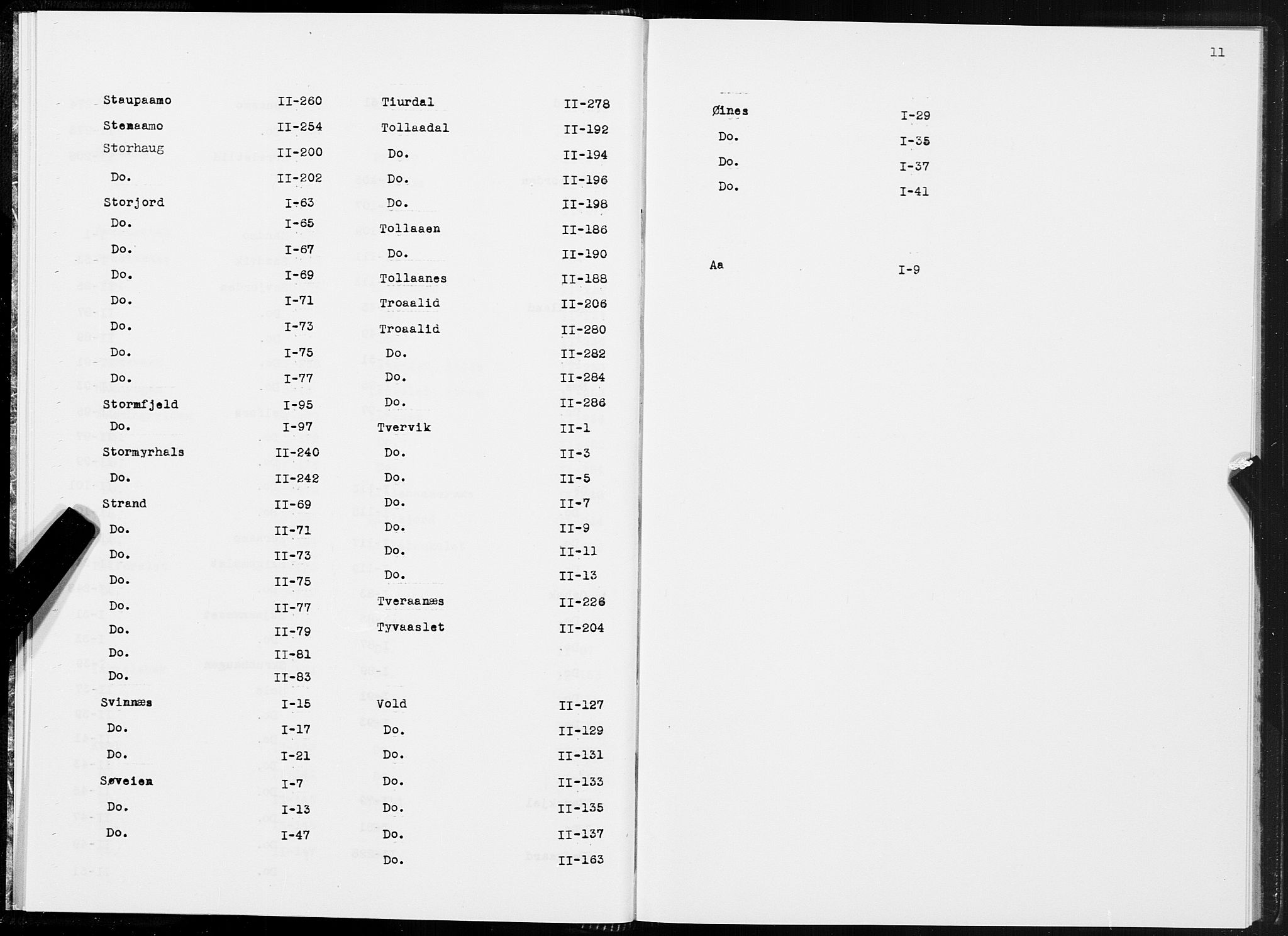 SAT, 1875 census for 1839P Beiarn, 1875, p. 11