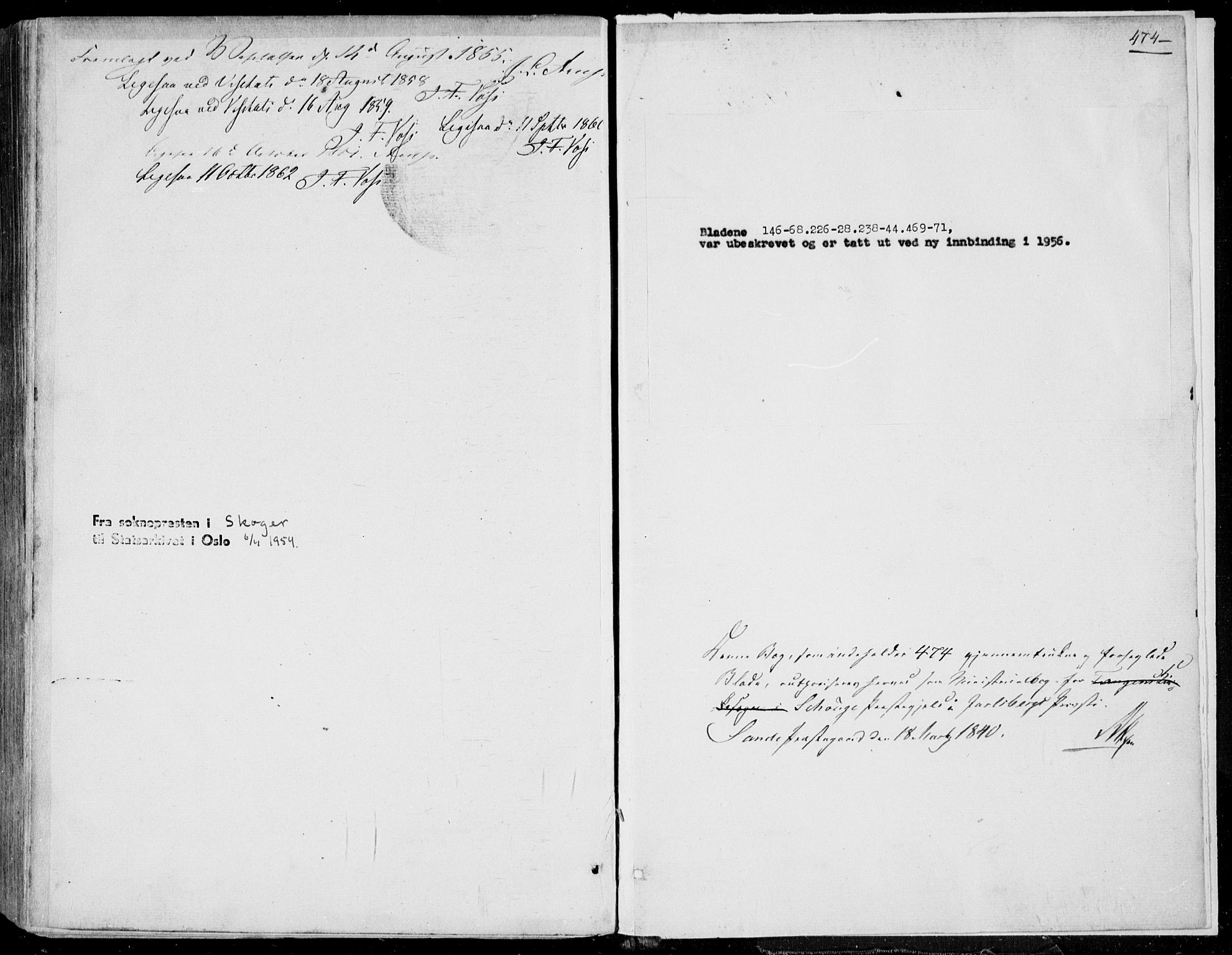 Skoger kirkebøker, SAKO/A-59/F/Fa/L0003: Parish register (official) no. I 3, 1842-1861, p. 474