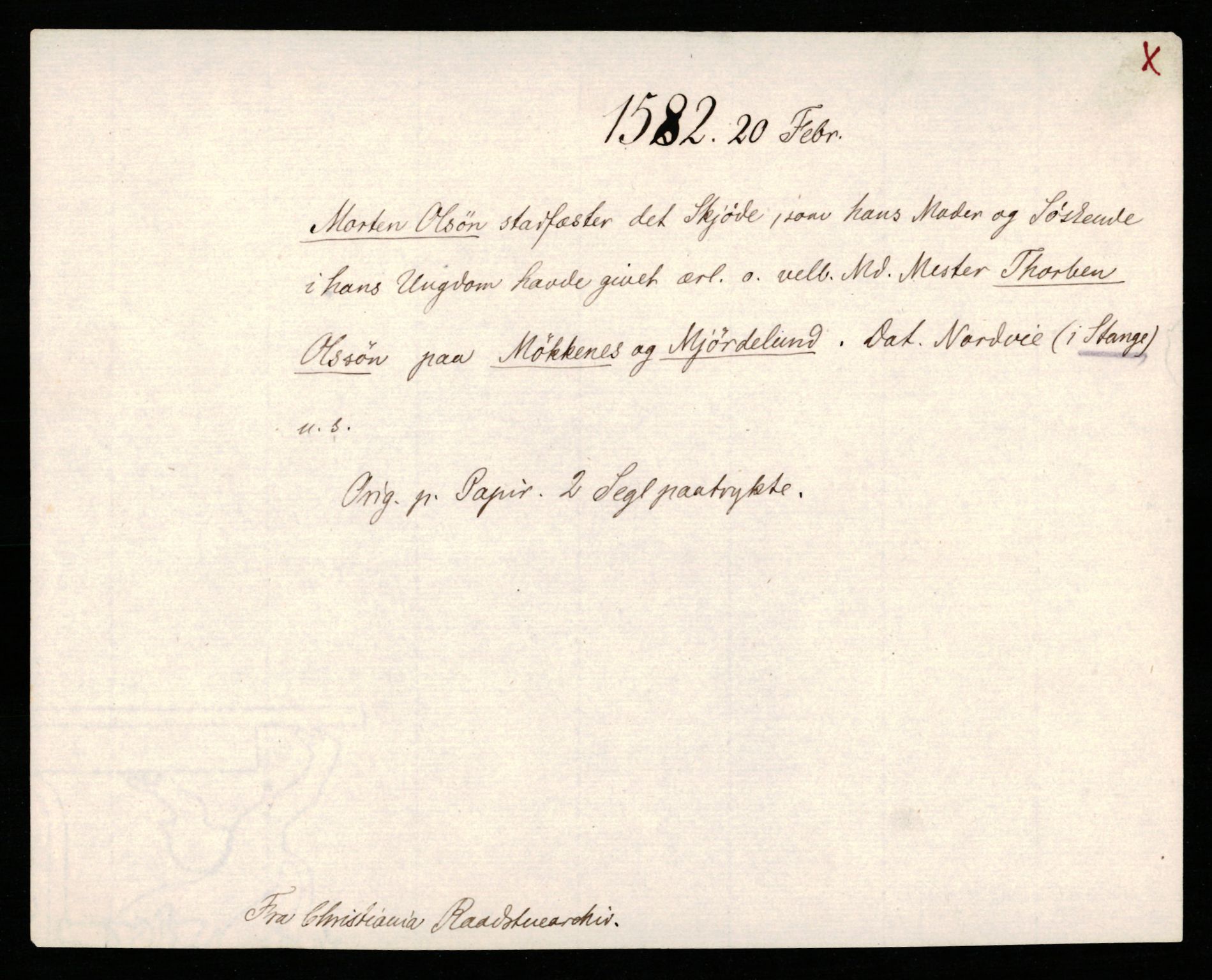 Riksarkivets diplomsamling, AV/RA-EA-5965/F35/F35b/L0002: Riksarkivets diplomer, seddelregister, 1567-1583, p. 637