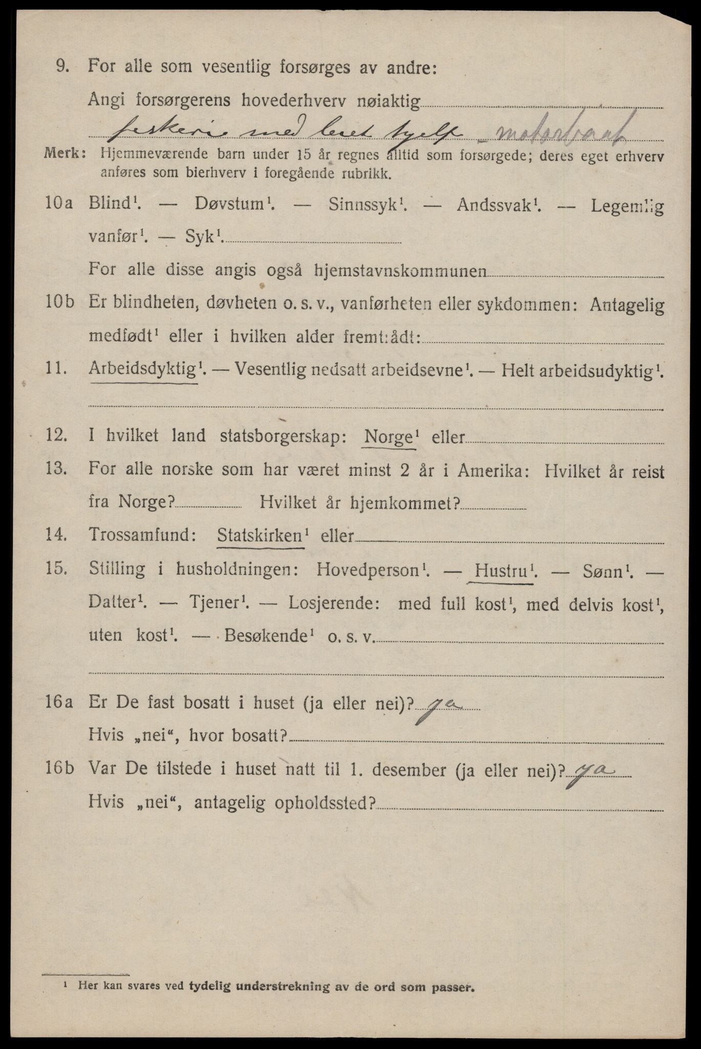 SAST, 1920 census for Torvastad, 1920, p. 5623