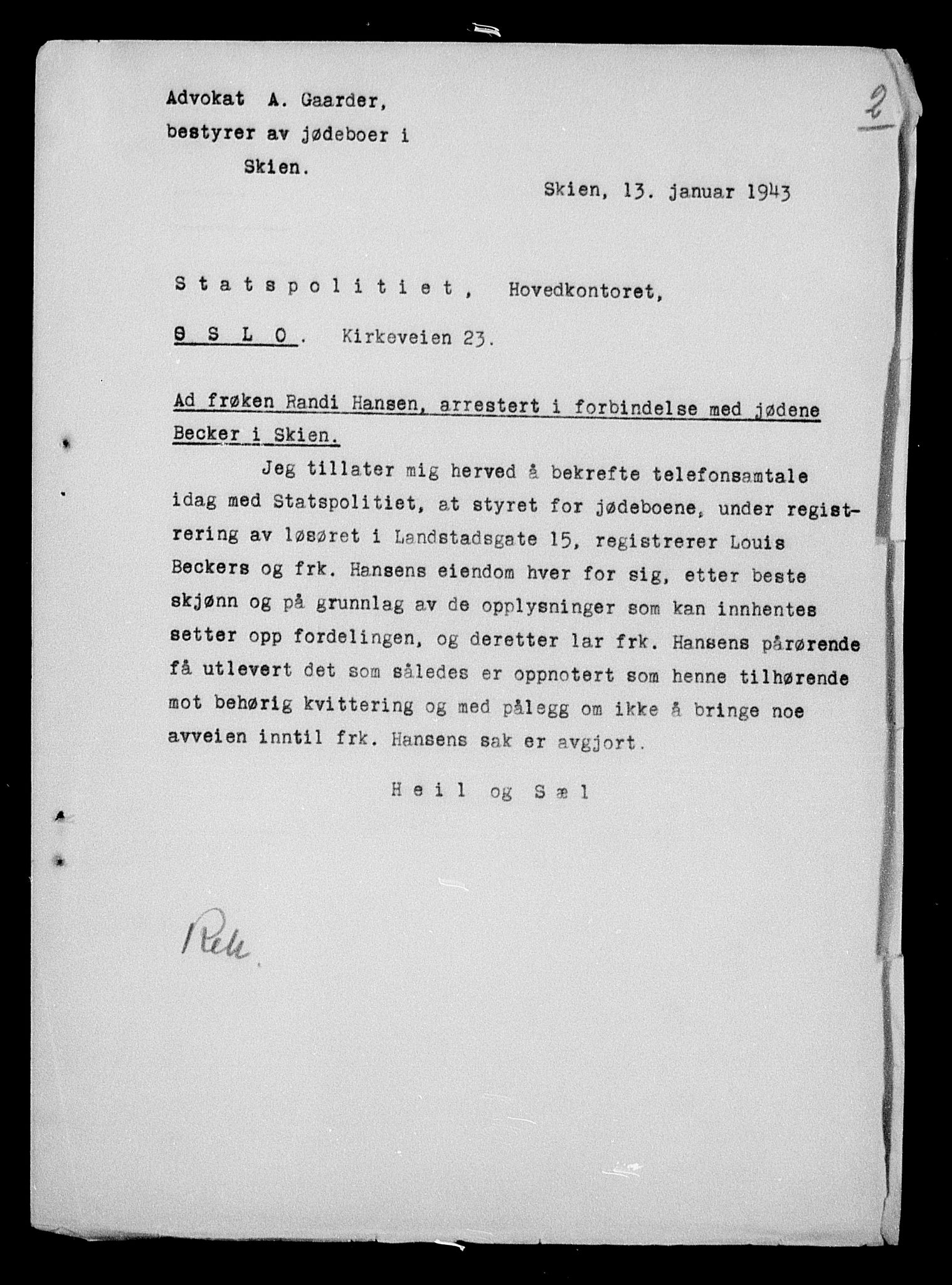 Justisdepartementet, Tilbakeføringskontoret for inndratte formuer, AV/RA-S-1564/H/Hc/Hcd/L0990: --, 1945-1947, p. 509