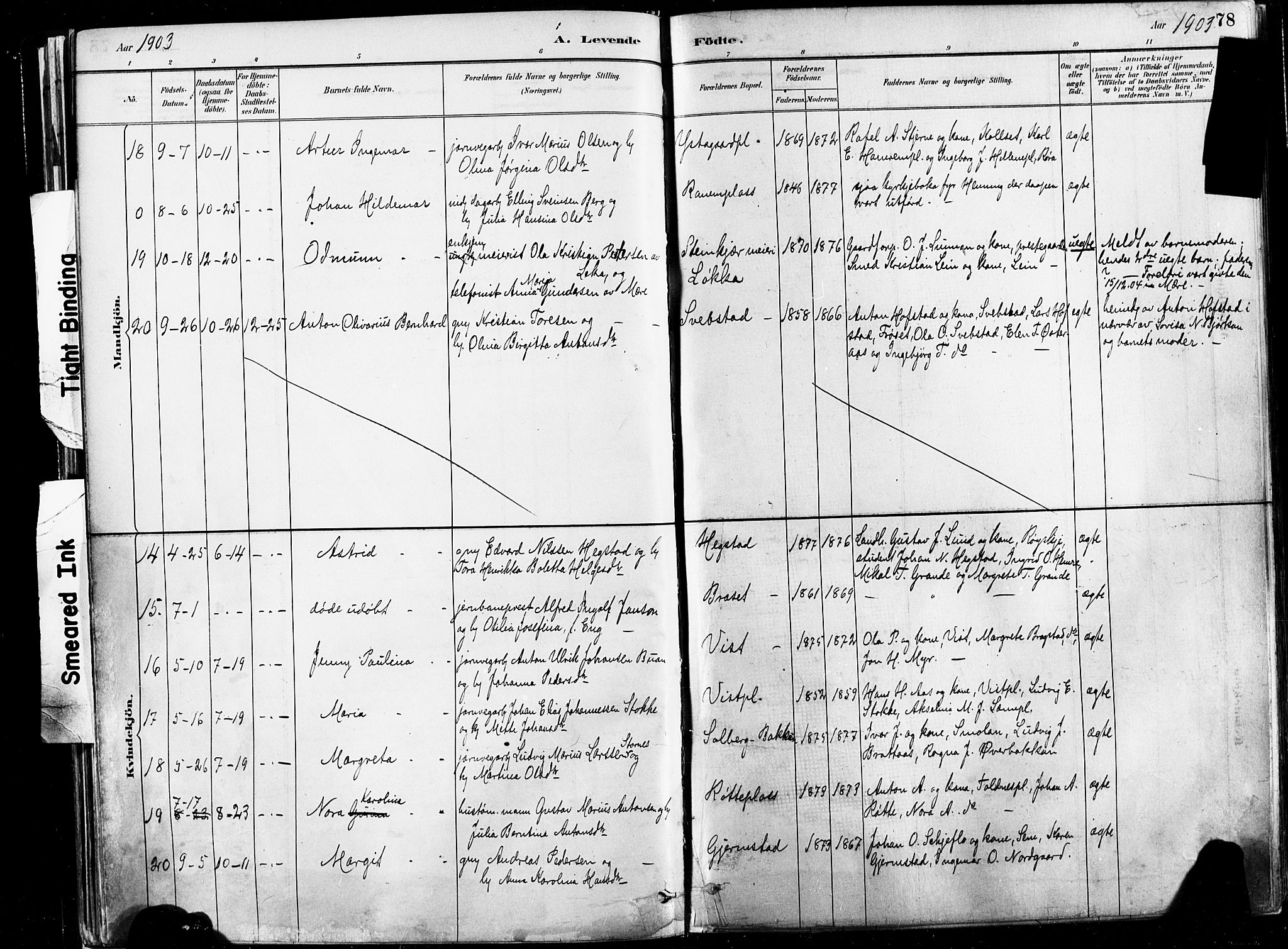 Ministerialprotokoller, klokkerbøker og fødselsregistre - Nord-Trøndelag, AV/SAT-A-1458/735/L0351: Parish register (official) no. 735A10, 1884-1908, p. 78