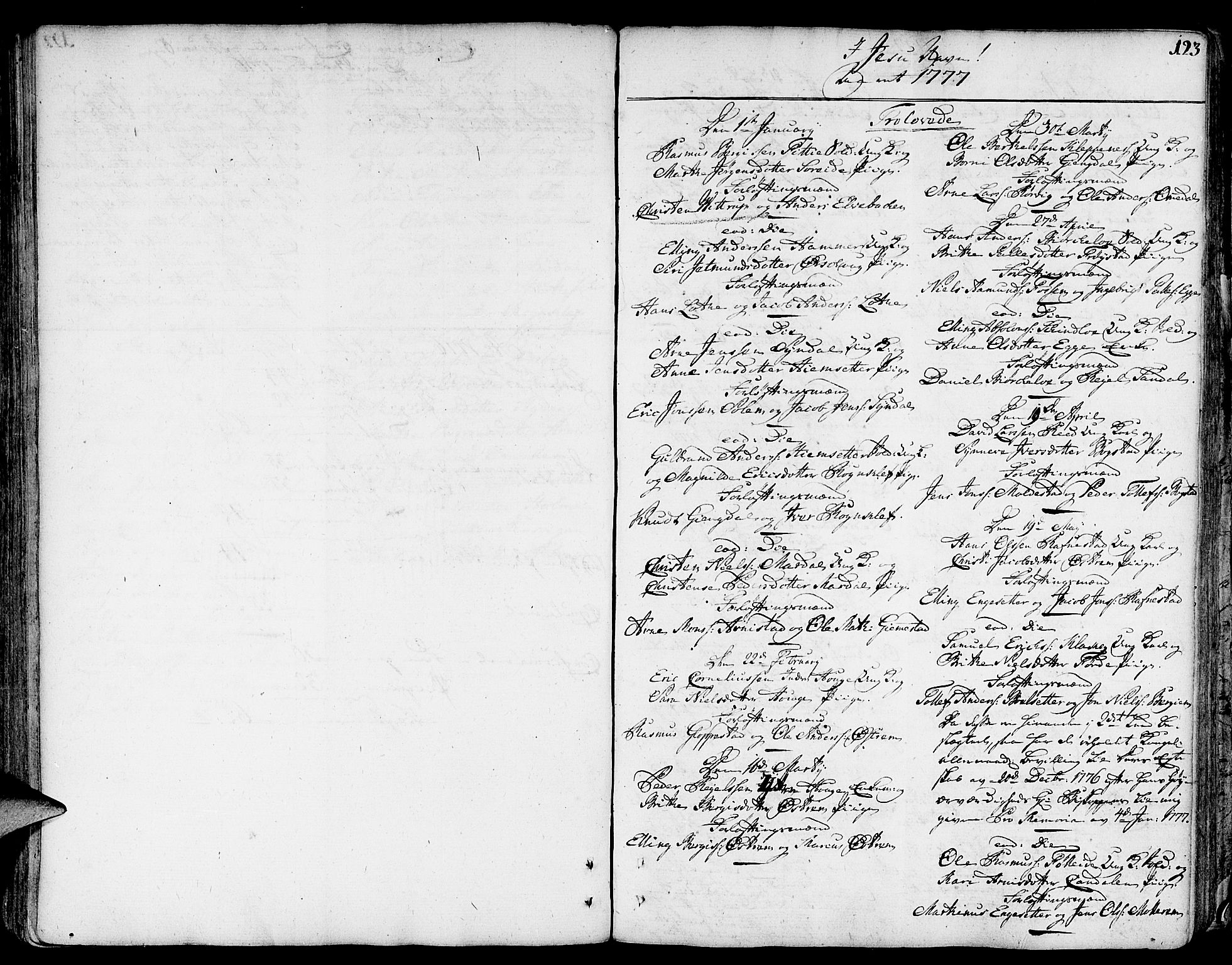 Gloppen sokneprestembete, AV/SAB-A-80101/H/Haa/Haaa/L0004: Parish register (official) no. A 4, 1758-1784, p. 123