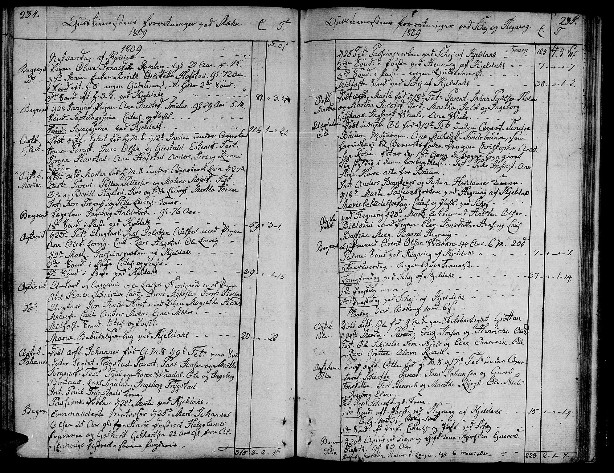 Ministerialprotokoller, klokkerbøker og fødselsregistre - Nord-Trøndelag, SAT/A-1458/735/L0332: Parish register (official) no. 735A03, 1795-1816, p. 234-235