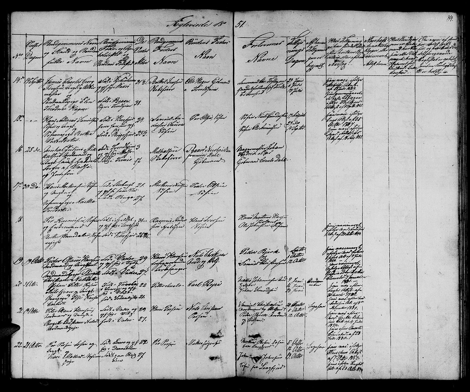 Vadsø sokneprestkontor, SATØ/S-1325/H/Hb/L0001klokker: Parish register (copy) no. 1, 1843-1853, p. 84