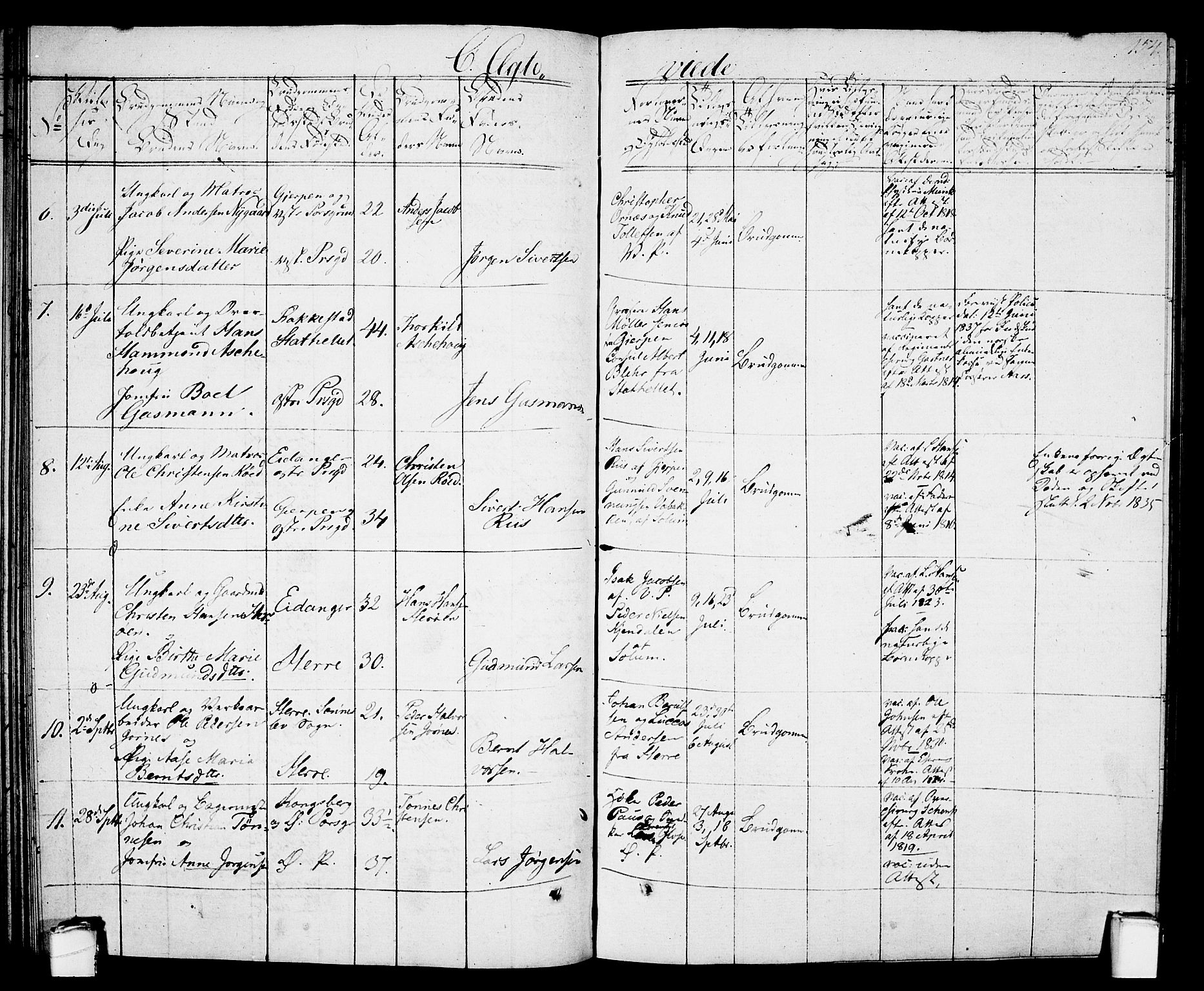 Porsgrunn kirkebøker , SAKO/A-104/G/Gb/L0002: Parish register (copy) no. II 2, 1828-1841, p. 154