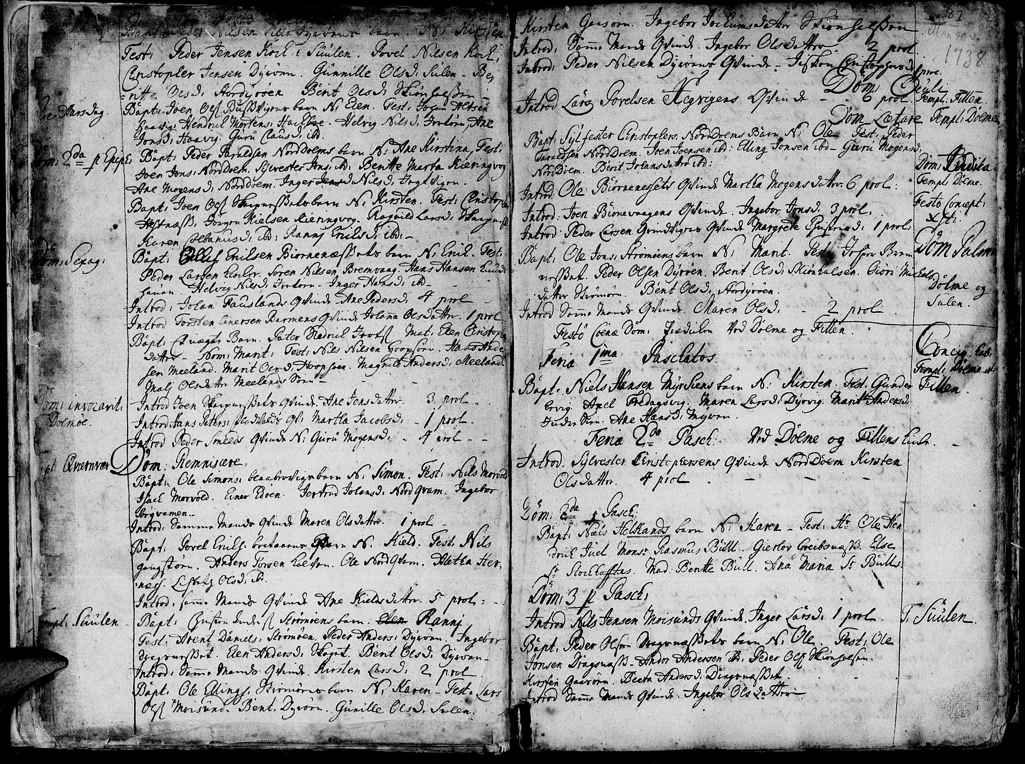 Ministerialprotokoller, klokkerbøker og fødselsregistre - Sør-Trøndelag, SAT/A-1456/634/L0525: Parish register (official) no. 634A01, 1736-1775, p. 8