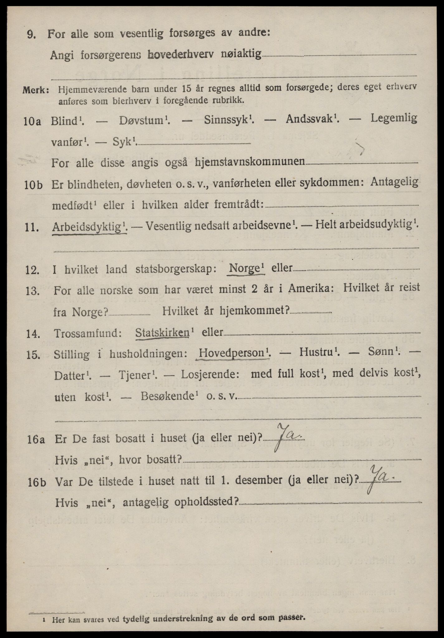SAT, 1920 census for Sykkylven, 1920, p. 3018
