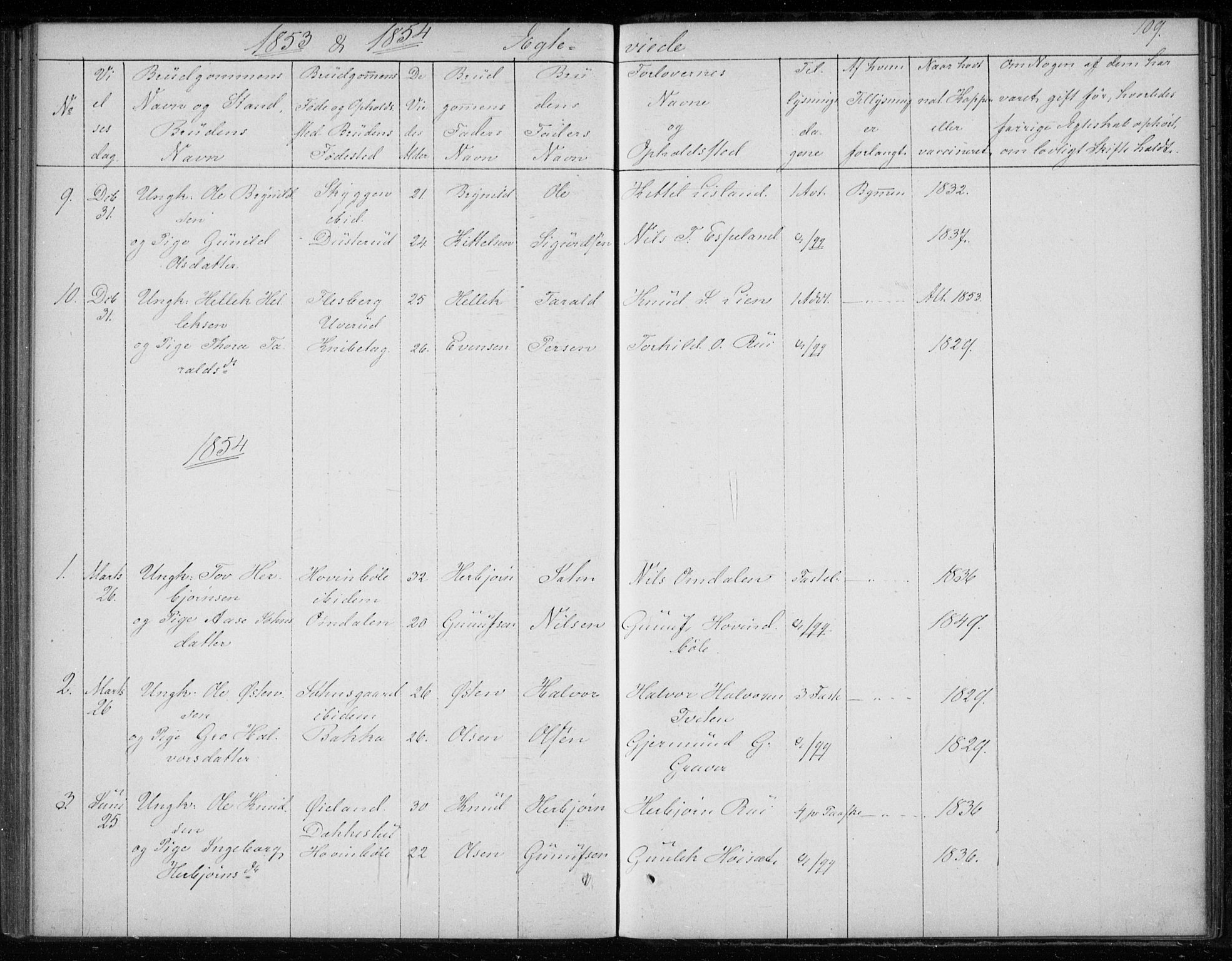 Gransherad kirkebøker, AV/SAKO-A-267/F/Fb/L0003: Parish register (official) no. II 3, 1844-1859, p. 109