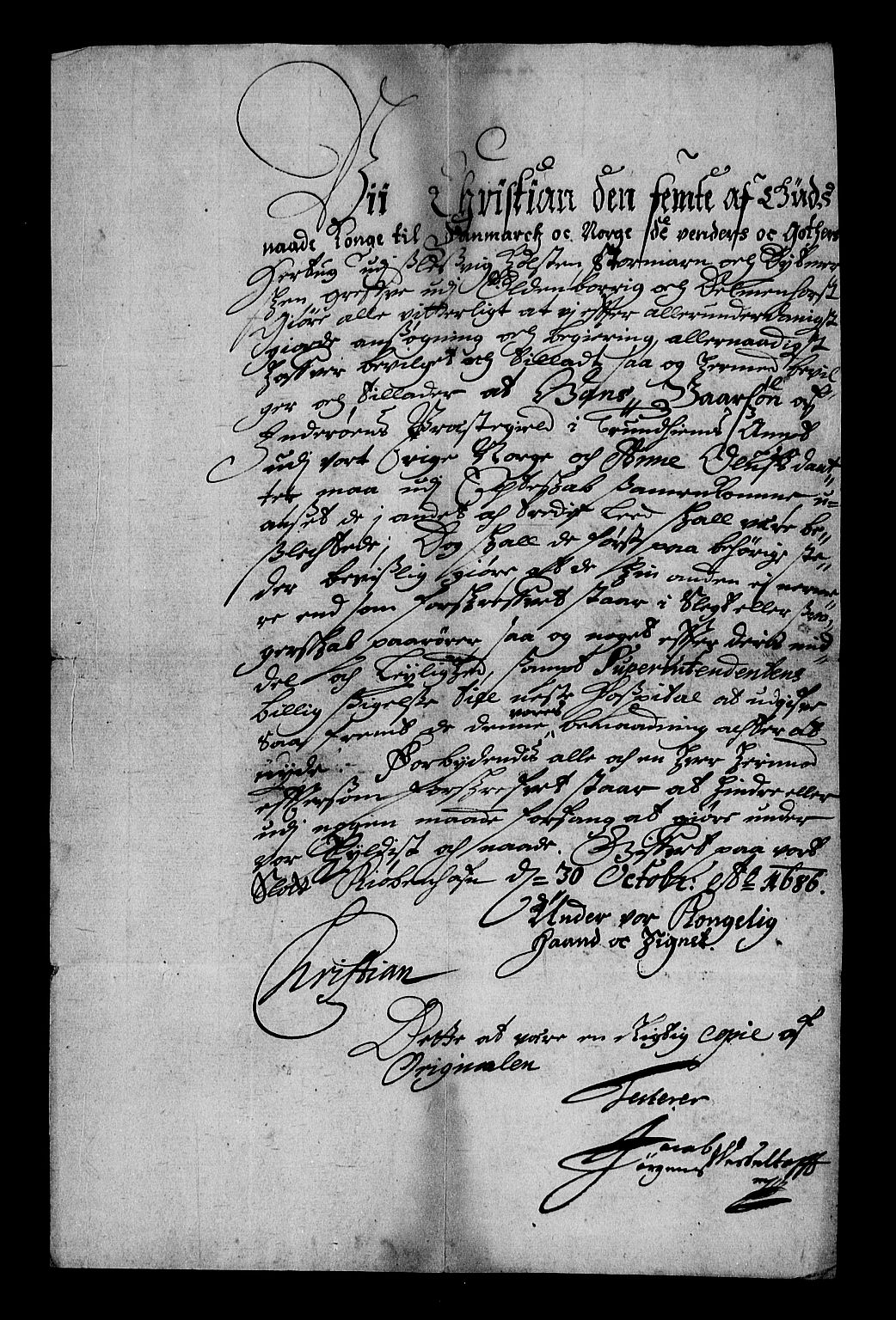 Stattholderembetet 1572-1771, RA/EA-2870/Af/L0001: Avskrifter av vedlegg til originale supplikker, nummerert i samsvar med supplikkbøkene, 1683-1687, p. 109