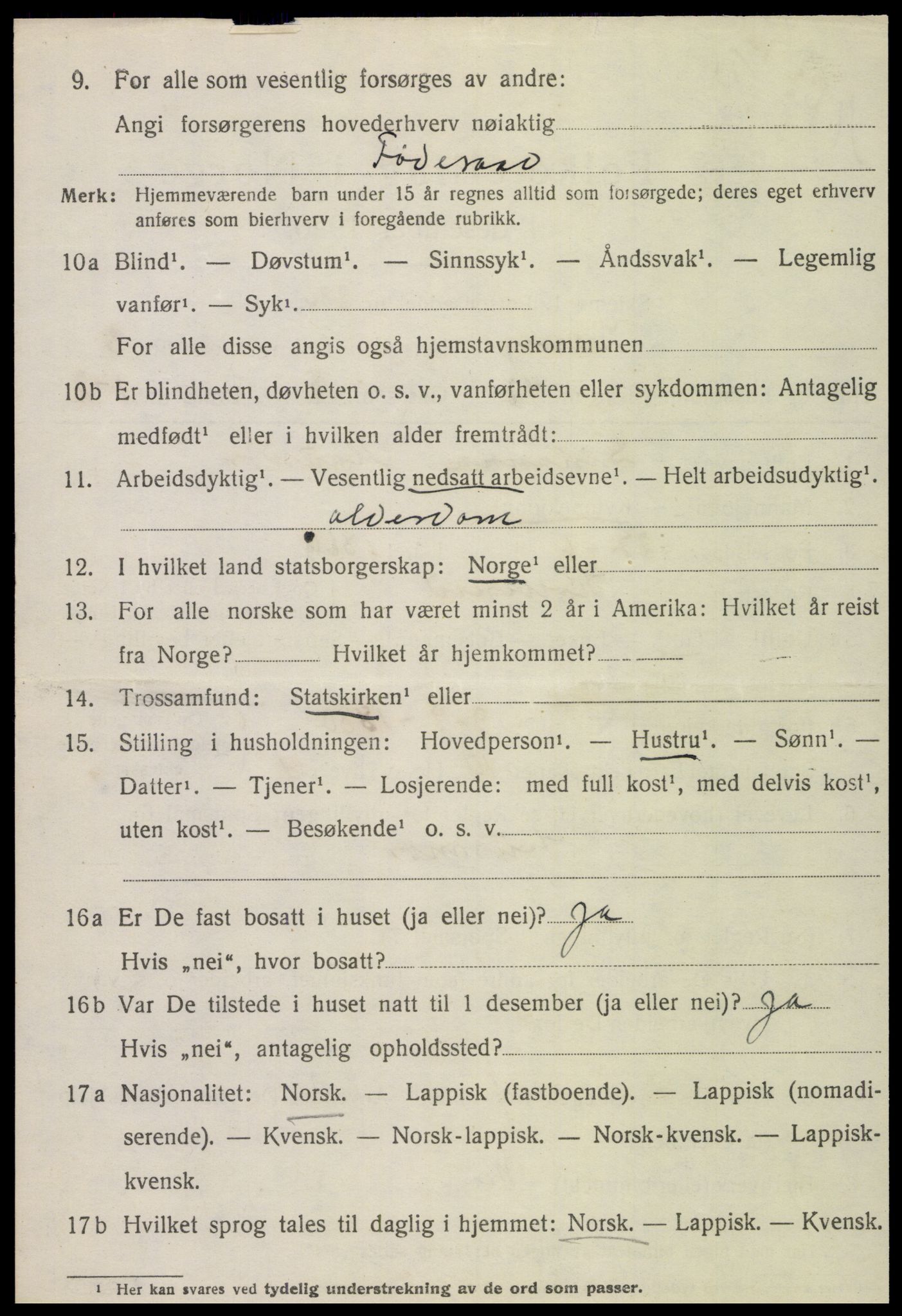 SAT, 1920 census for Nærøy, 1920, p. 2094