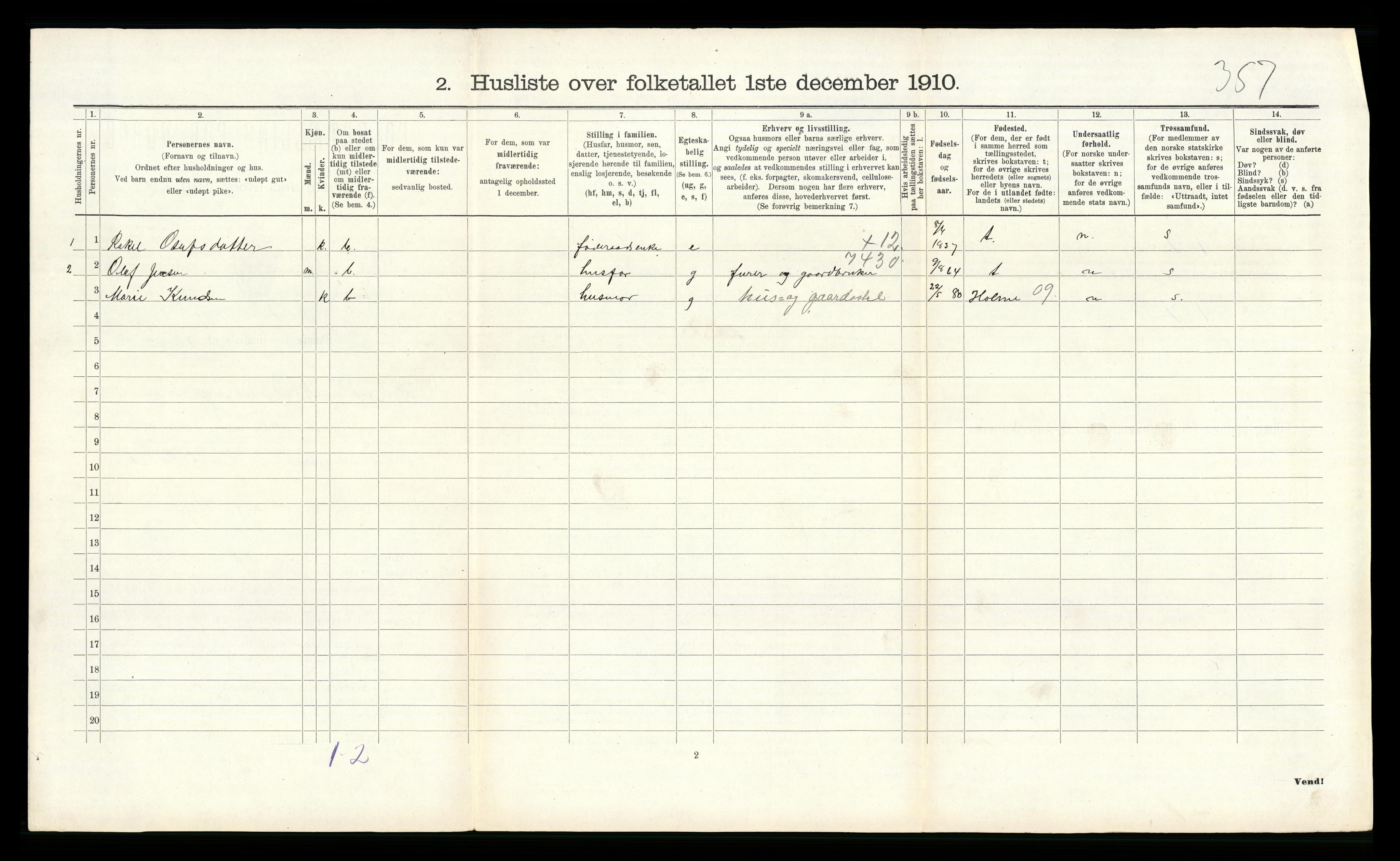 RA, 1910 census for Halse og Harkmark, 1910, p. 717