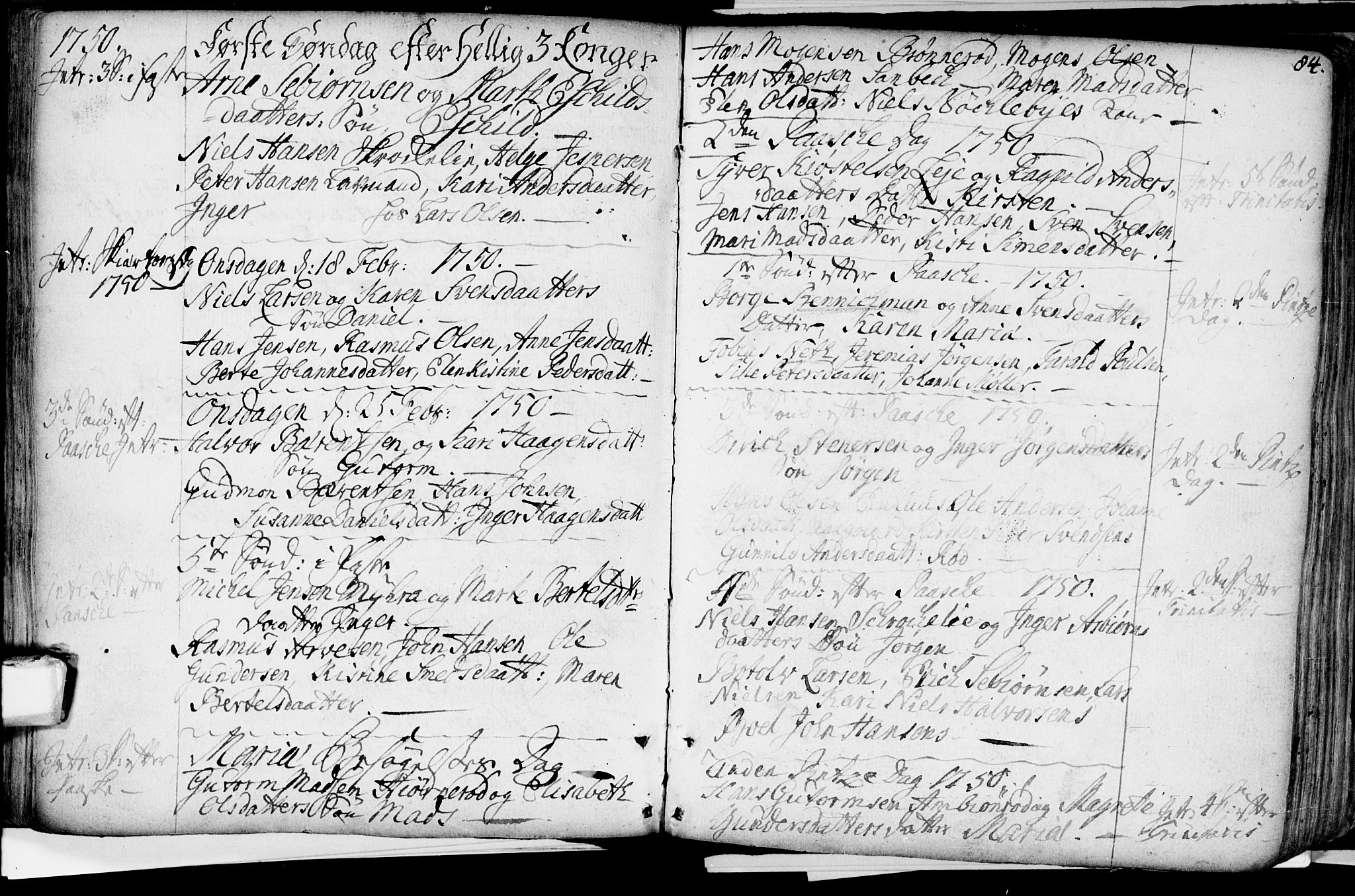 Glemmen prestekontor Kirkebøker, AV/SAO-A-10908/F/Fa/L0001: Parish register (official) no. 1, 1733-1759, p. 84