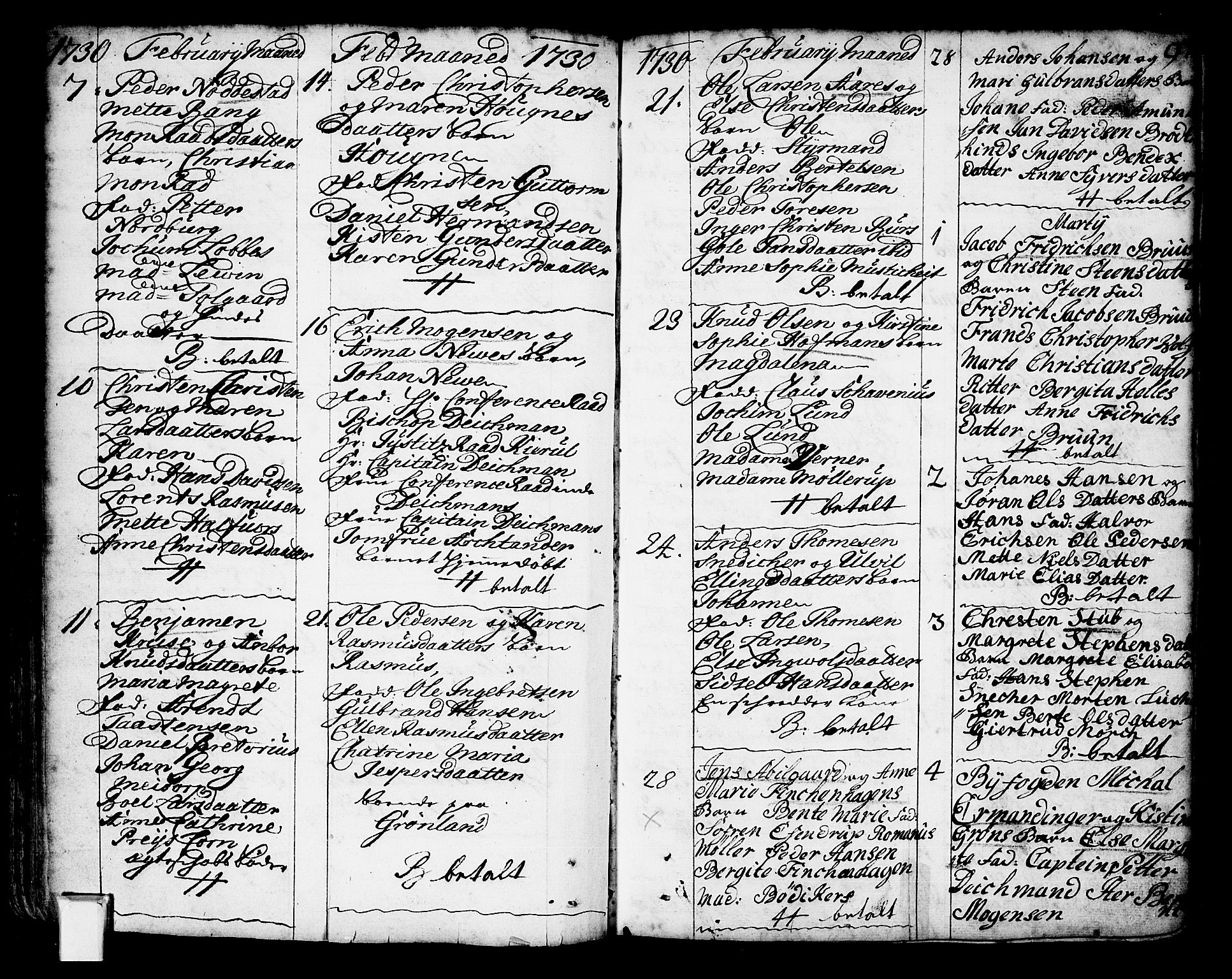 Oslo domkirke Kirkebøker, SAO/A-10752/F/Fa/L0002: Parish register (official) no. 2, 1705-1730, p. 97
