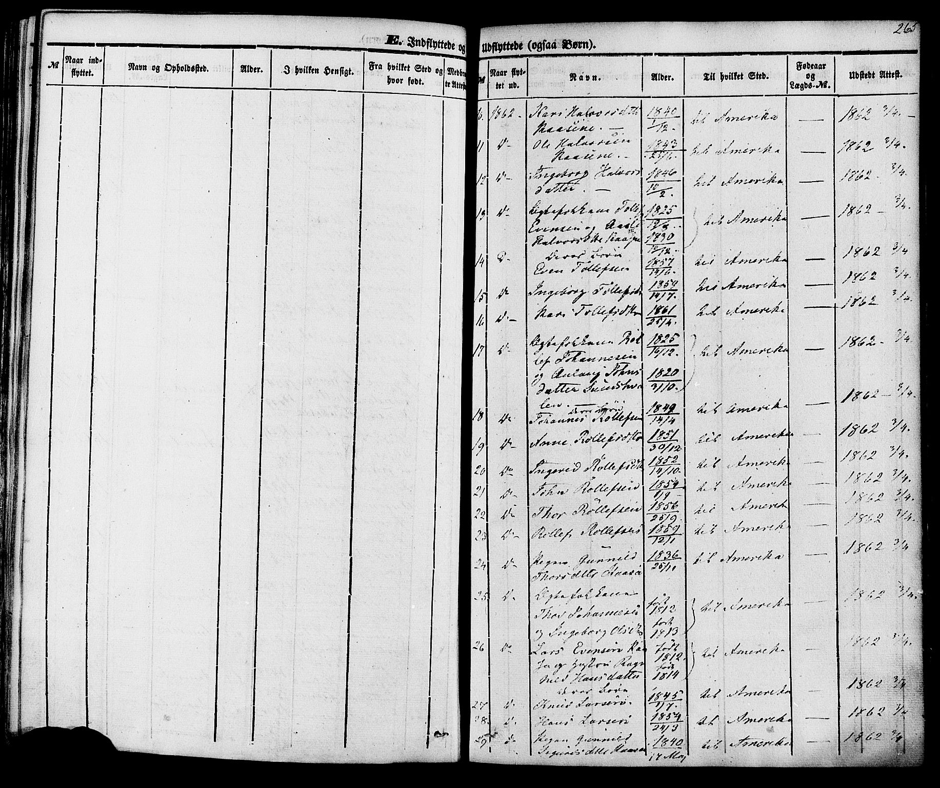 Sauherad kirkebøker, AV/SAKO-A-298/F/Fa/L0007: Parish register (official) no. I 7, 1851-1873, p. 265