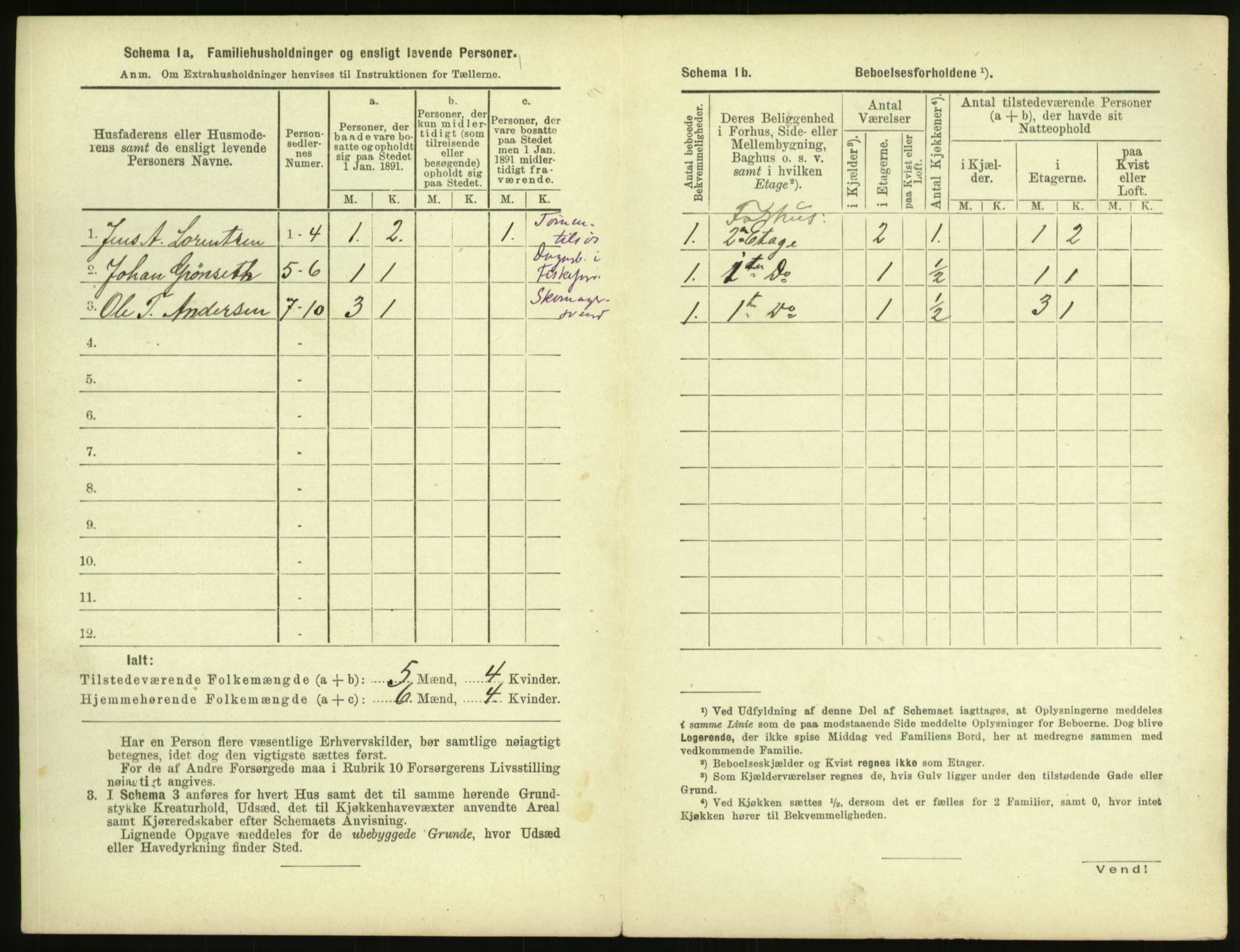 RA, 1891 census for 1503 Kristiansund, 1891, p. 215