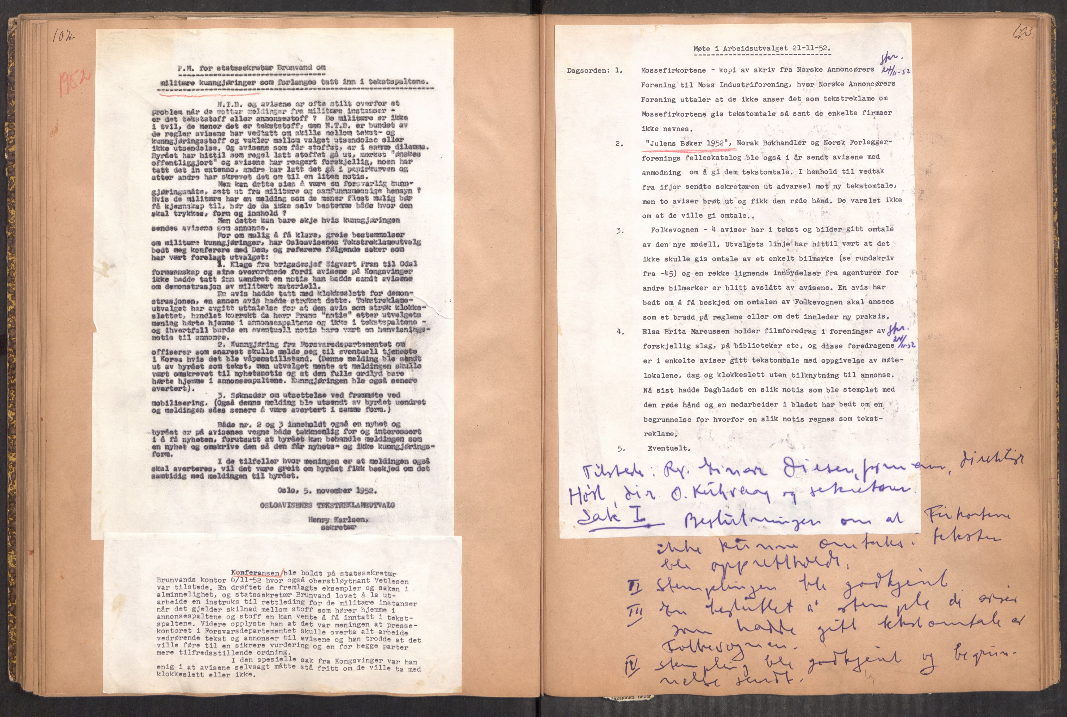 Tekstreklameutvalget, RA/PA-0854/A/Aa/L0003: Møtereferat, 1938-1955, p. 102-103