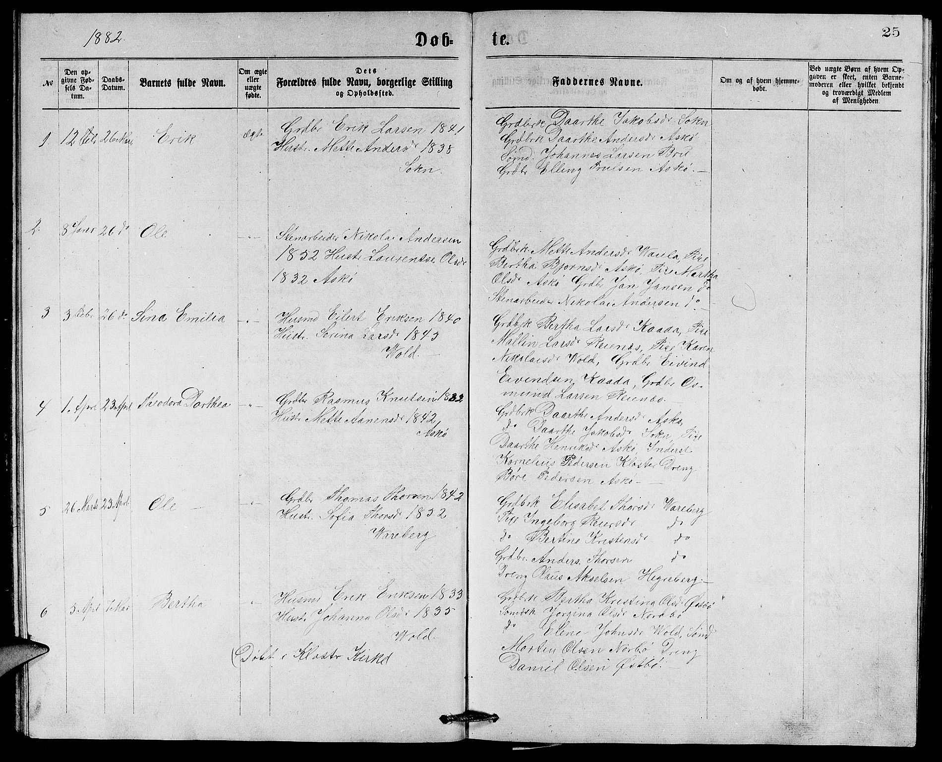 Rennesøy sokneprestkontor, SAST/A -101827/H/Ha/Hab/L0005: Parish register (copy) no. B 5, 1871-1890, p. 25
