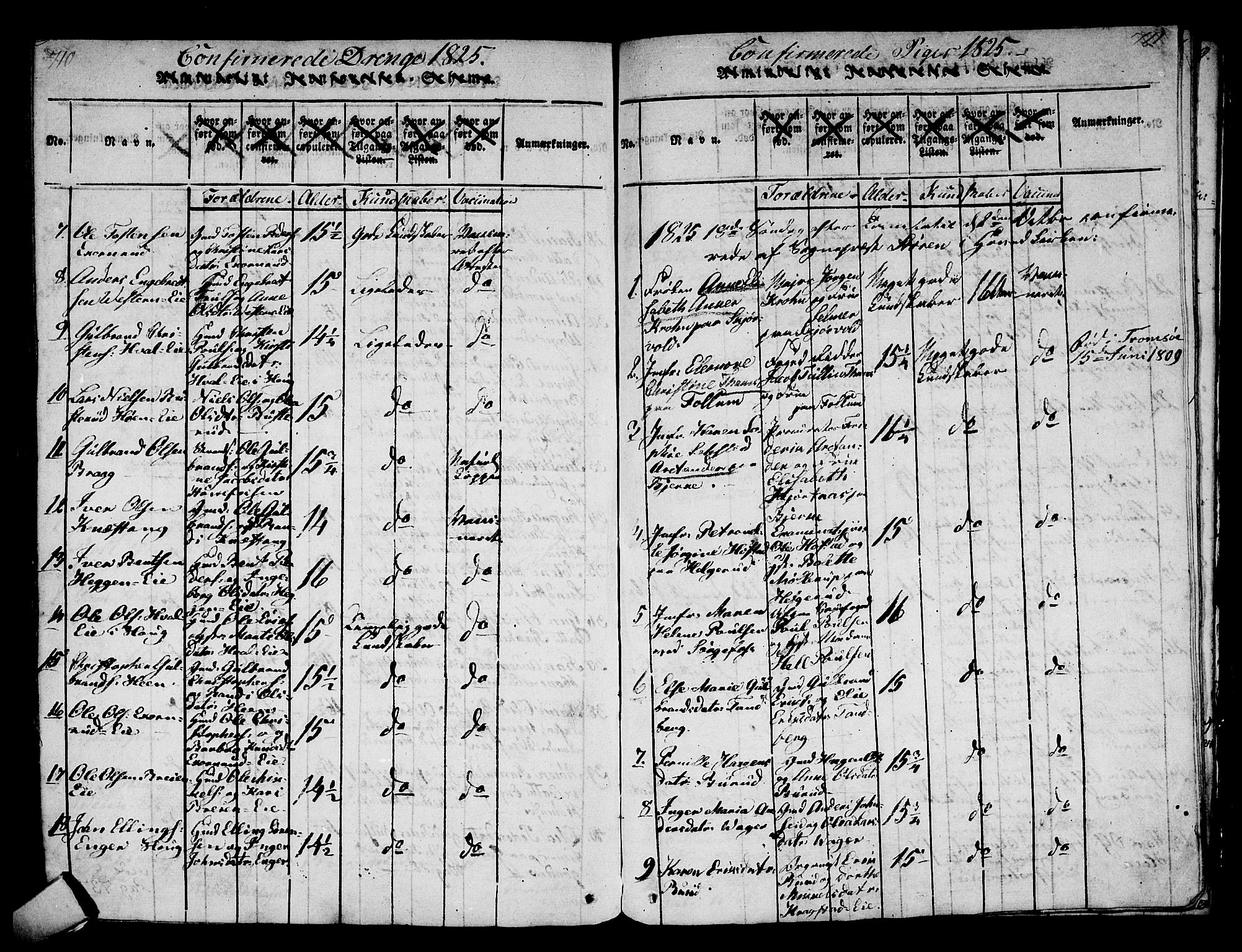 Norderhov kirkebøker, AV/SAKO-A-237/F/Fa/L0008: Parish register (official) no. 8, 1814-1833, p. 710-711