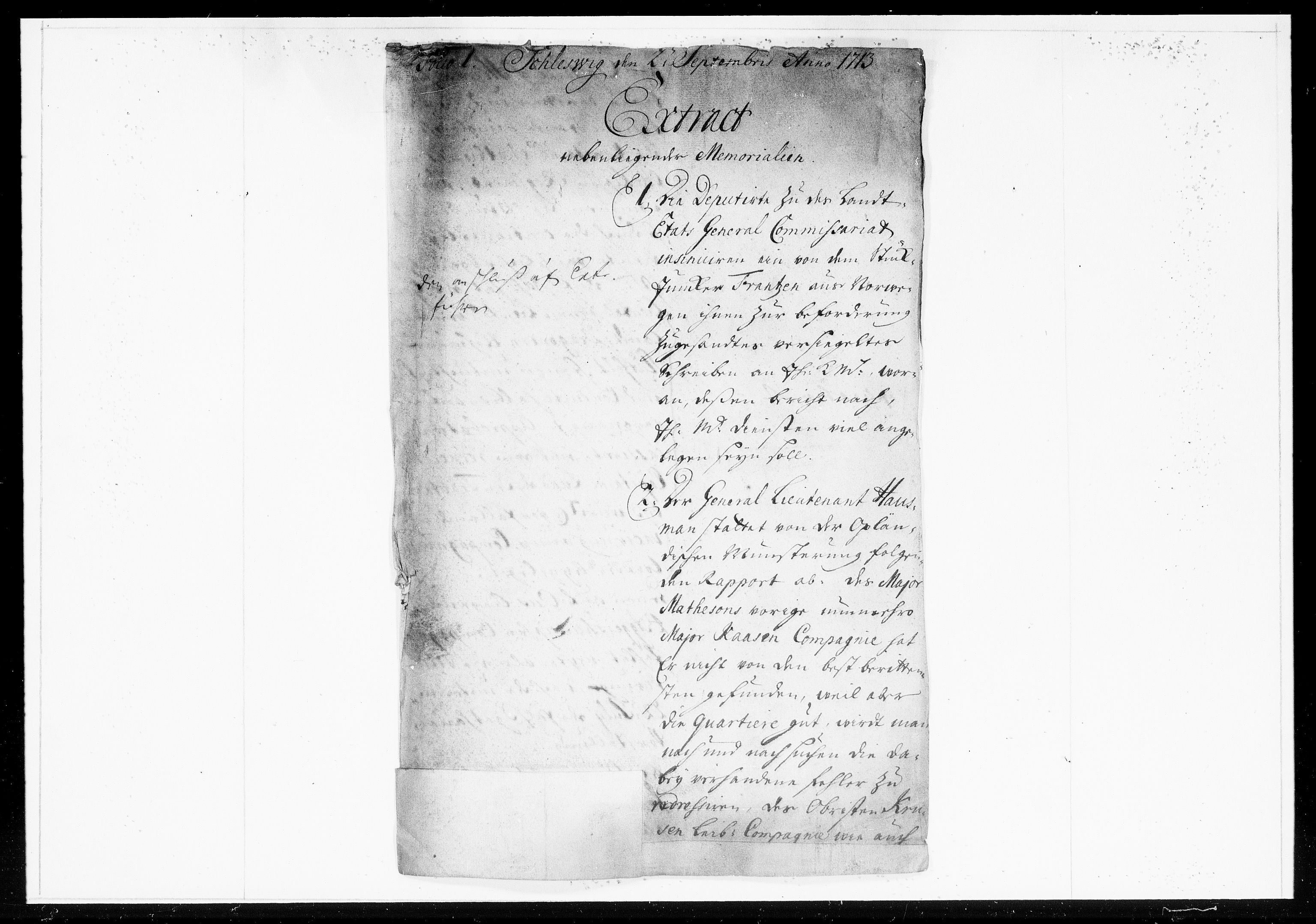 Krigskollegiet, Krigskancelliet, DRA/A-0006/-/0994-1002: Refererede sager, 1713, p. 488