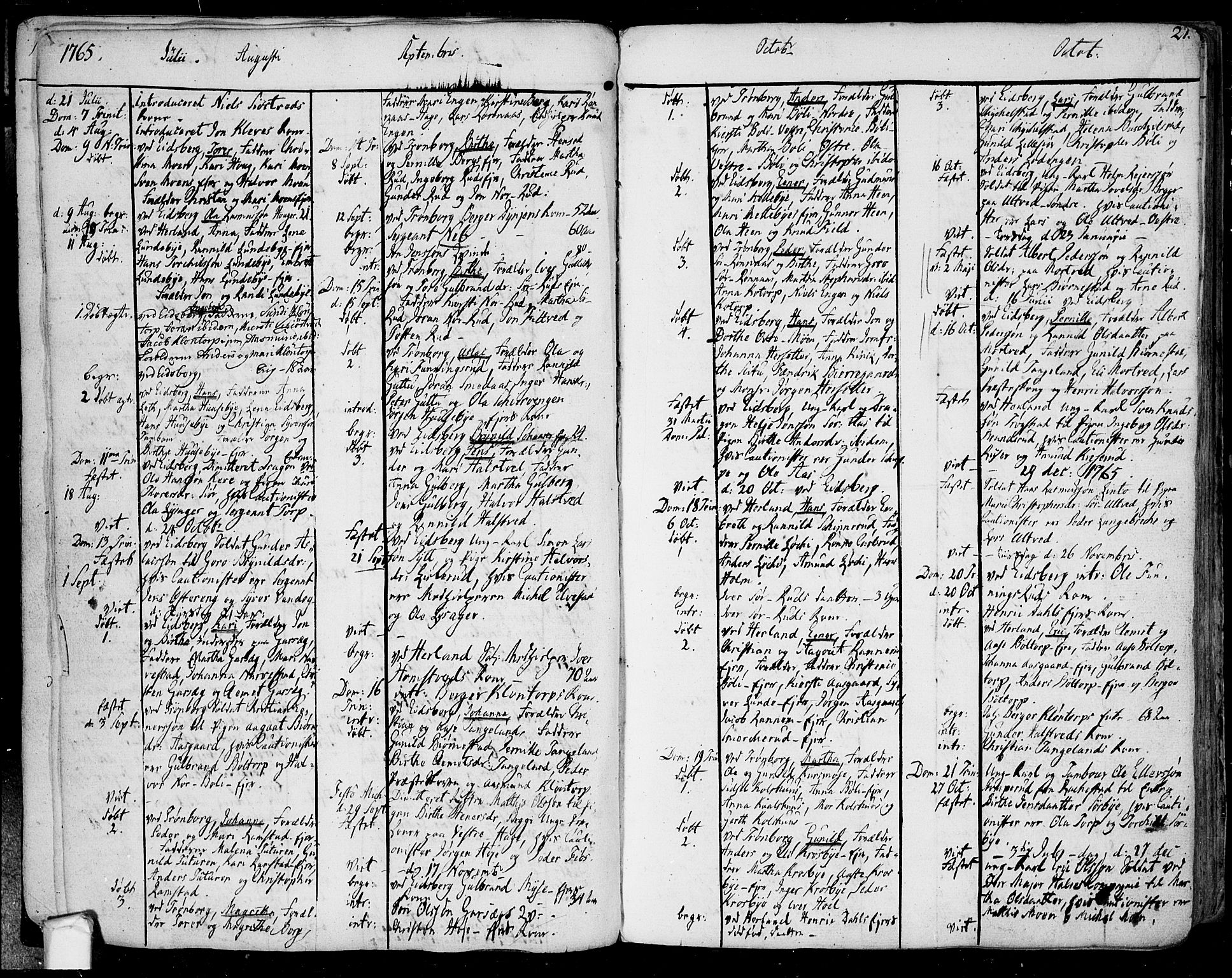 Eidsberg prestekontor Kirkebøker, SAO/A-10905/F/Fa/L0004: Parish register (official) no. I 4, 1759-1788, p. 27