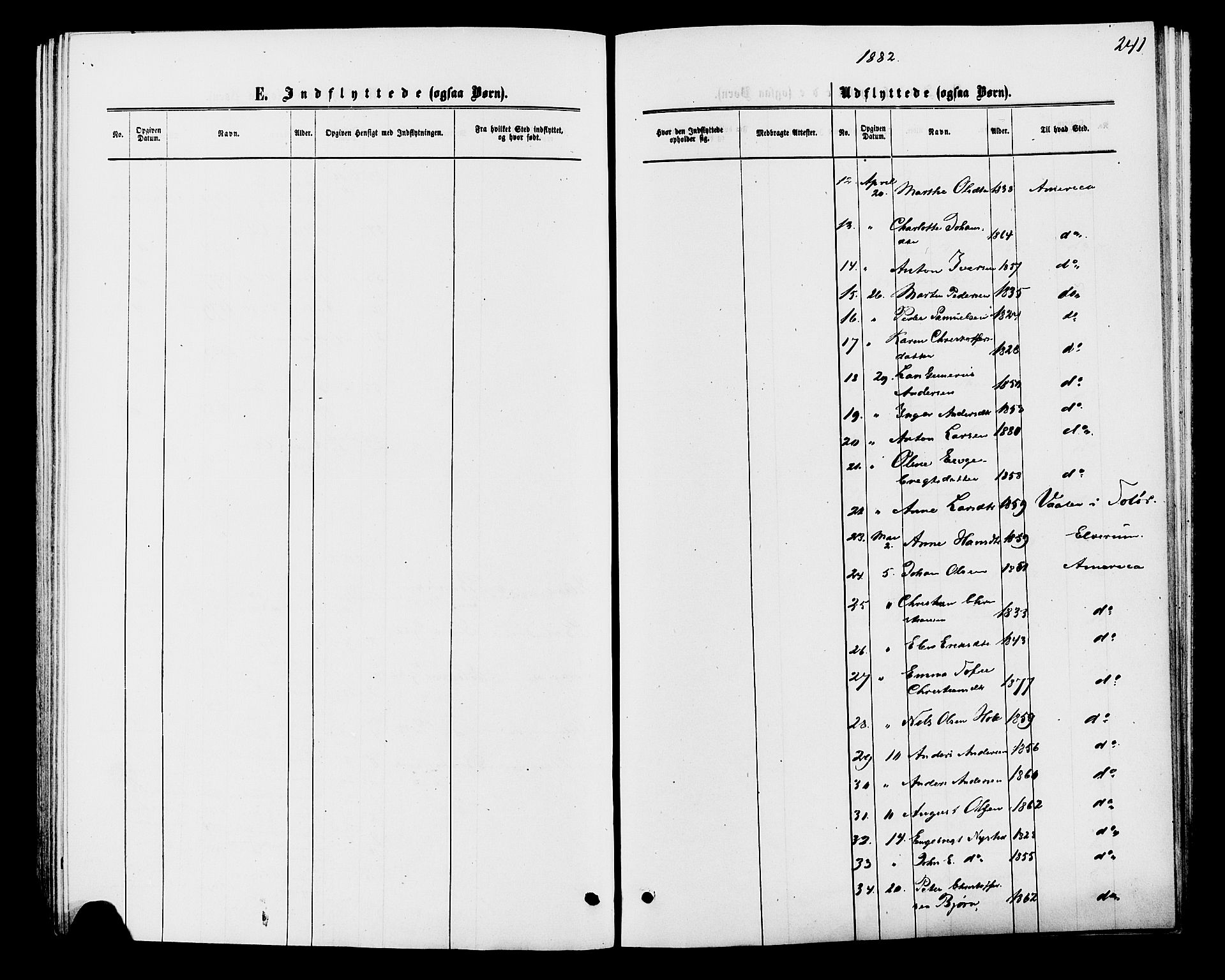 Åmot prestekontor, Hedmark, AV/SAH-PREST-056/H/Ha/Haa/L0009: Parish register (official) no. 9, 1875-1883, p. 241