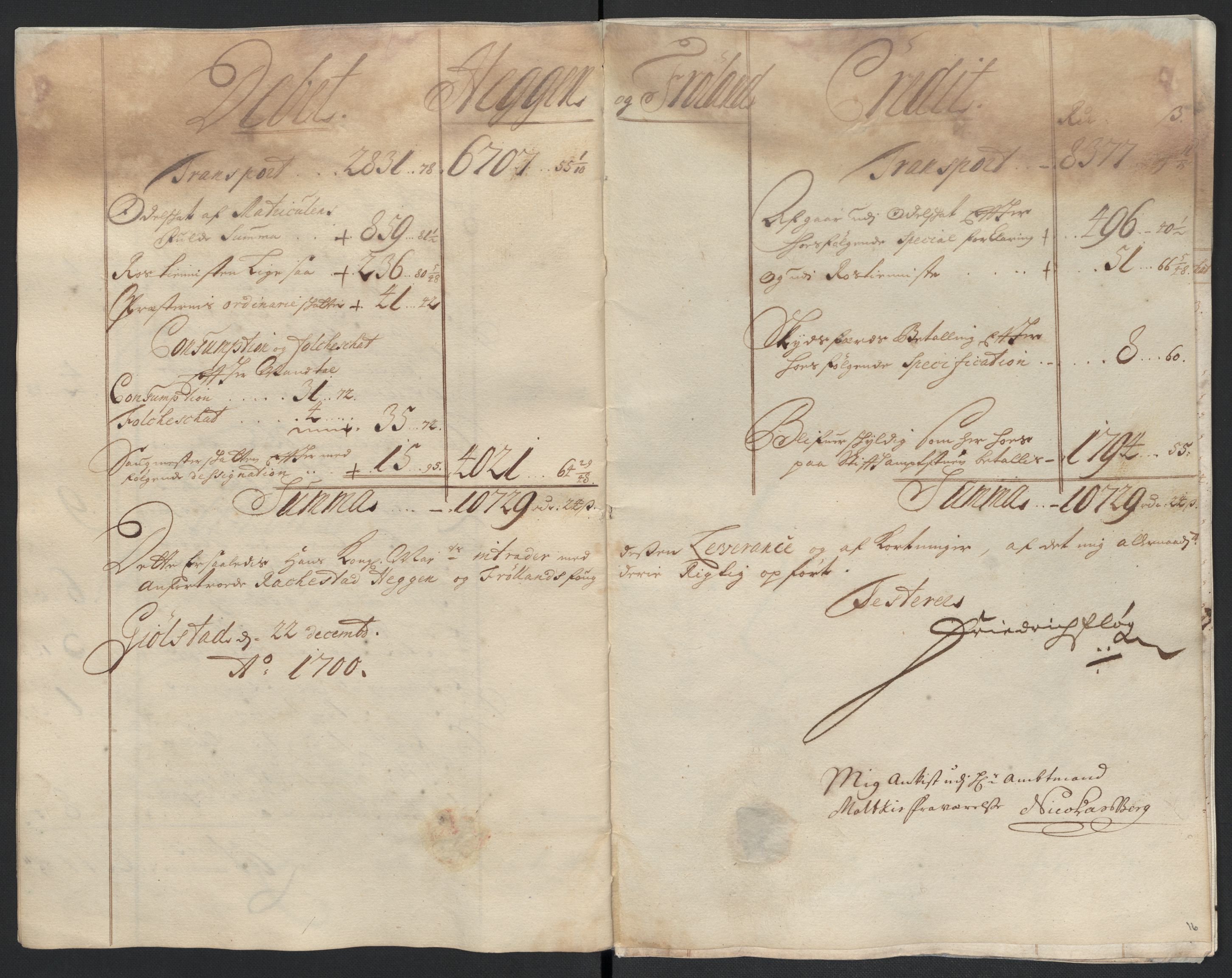 Rentekammeret inntil 1814, Reviderte regnskaper, Fogderegnskap, AV/RA-EA-4092/R07/L0290: Fogderegnskap Rakkestad, Heggen og Frøland, 1700, p. 9