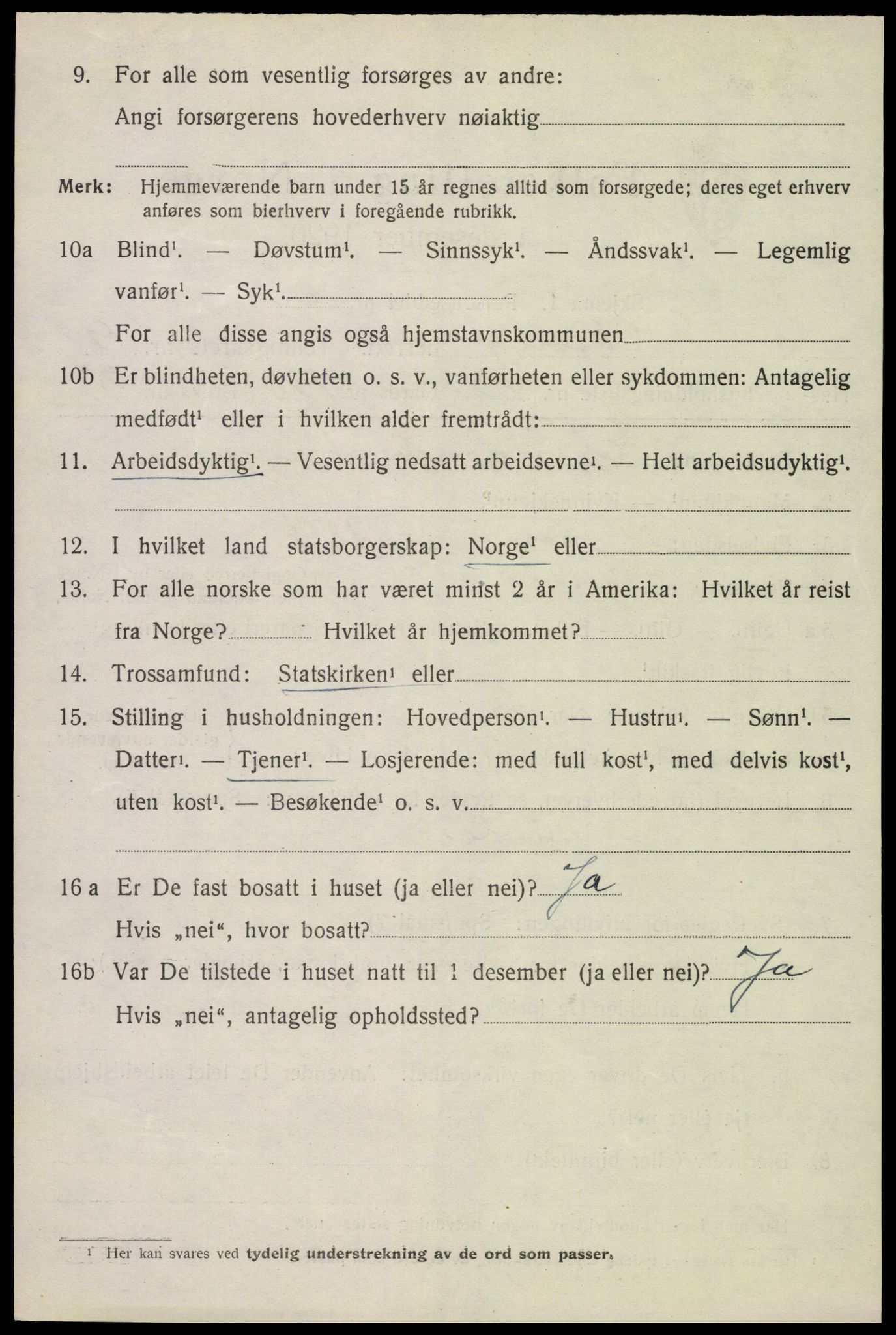 SAH, 1920 census for Vang (Hedmark), 1920, p. 18614