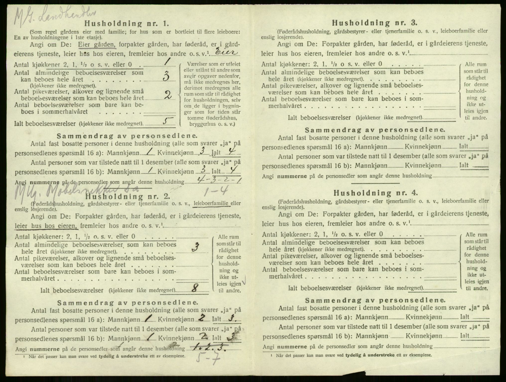 SAKO, 1920 census for Botne, 1920, p. 741