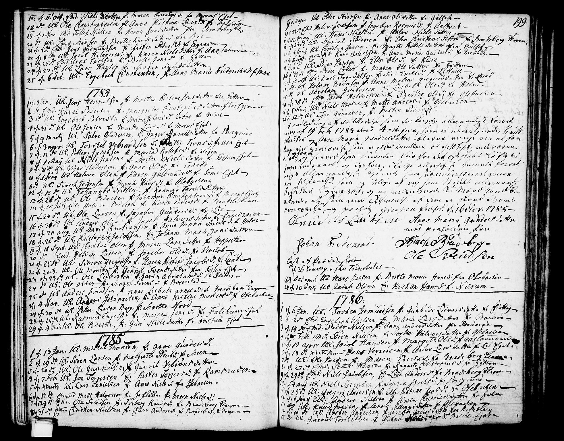 Gjerpen kirkebøker, AV/SAKO-A-265/F/Fa/L0002: Parish register (official) no. I 2, 1747-1795, p. 199