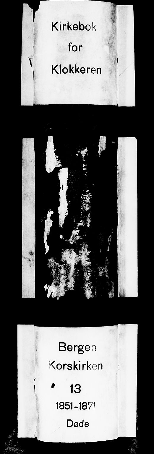 Korskirken sokneprestembete, AV/SAB-A-76101/H/Hab: Parish register (copy) no. E 2, 1851-1871