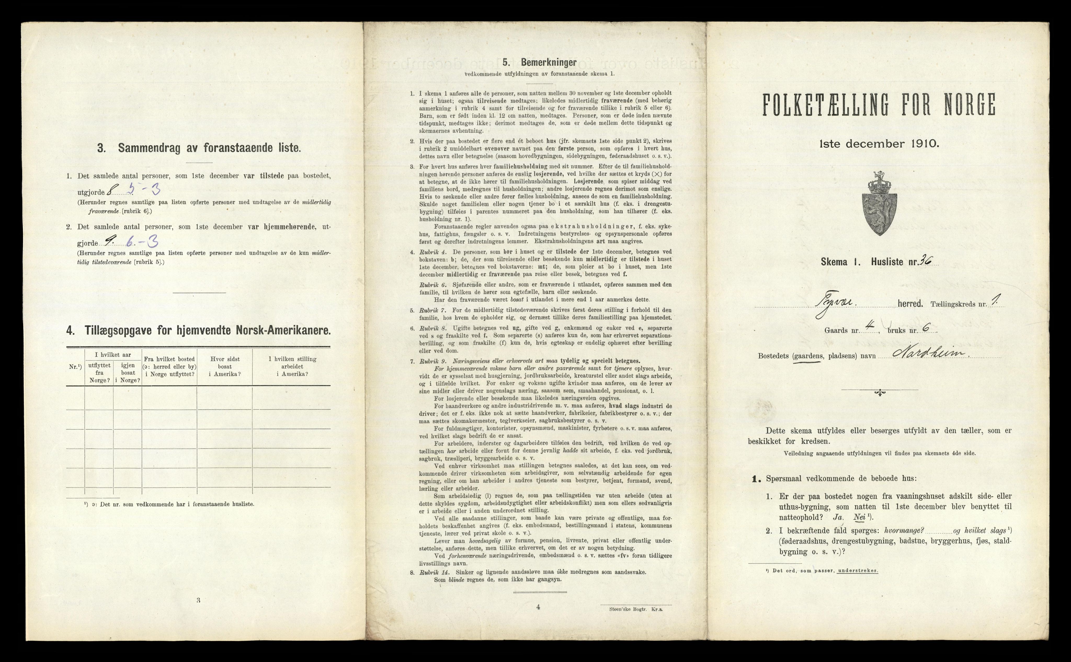 RA, 1910 census for Tysvær, 1910, p. 107