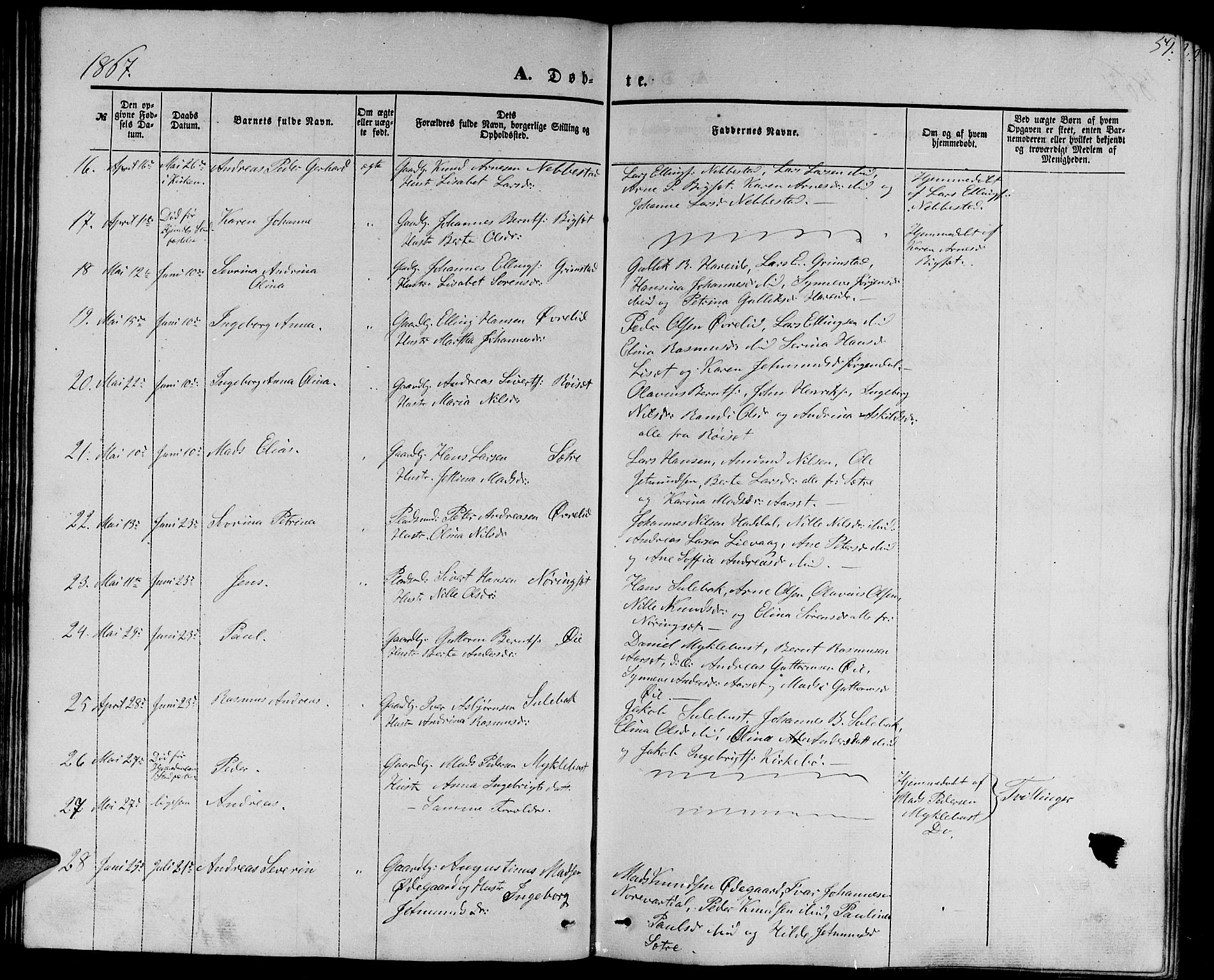 Ministerialprotokoller, klokkerbøker og fødselsregistre - Møre og Romsdal, AV/SAT-A-1454/510/L0124: Parish register (copy) no. 510C01, 1854-1877, p. 59