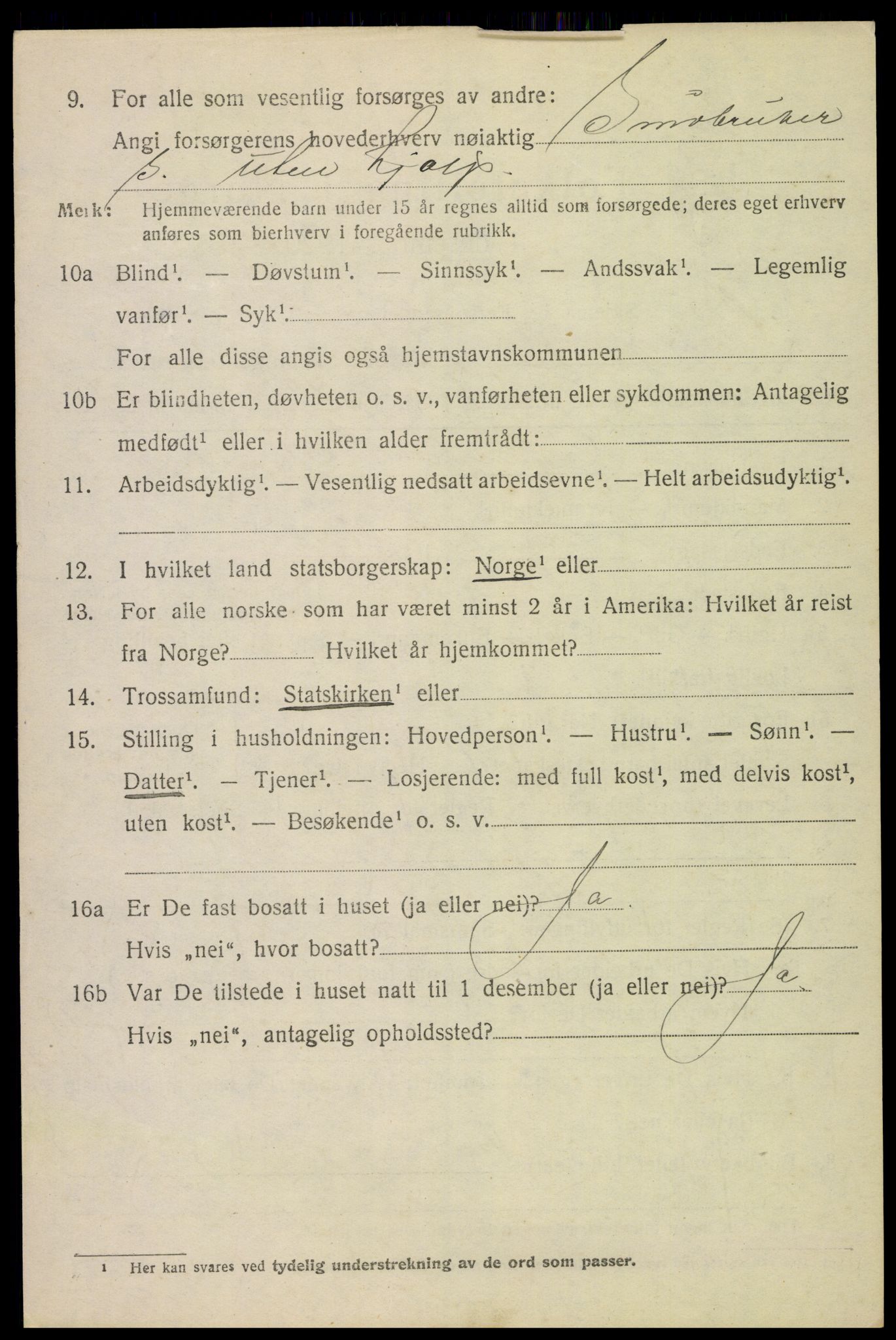 SAH, 1920 census for Vang (Hedmark), 1920, p. 13844