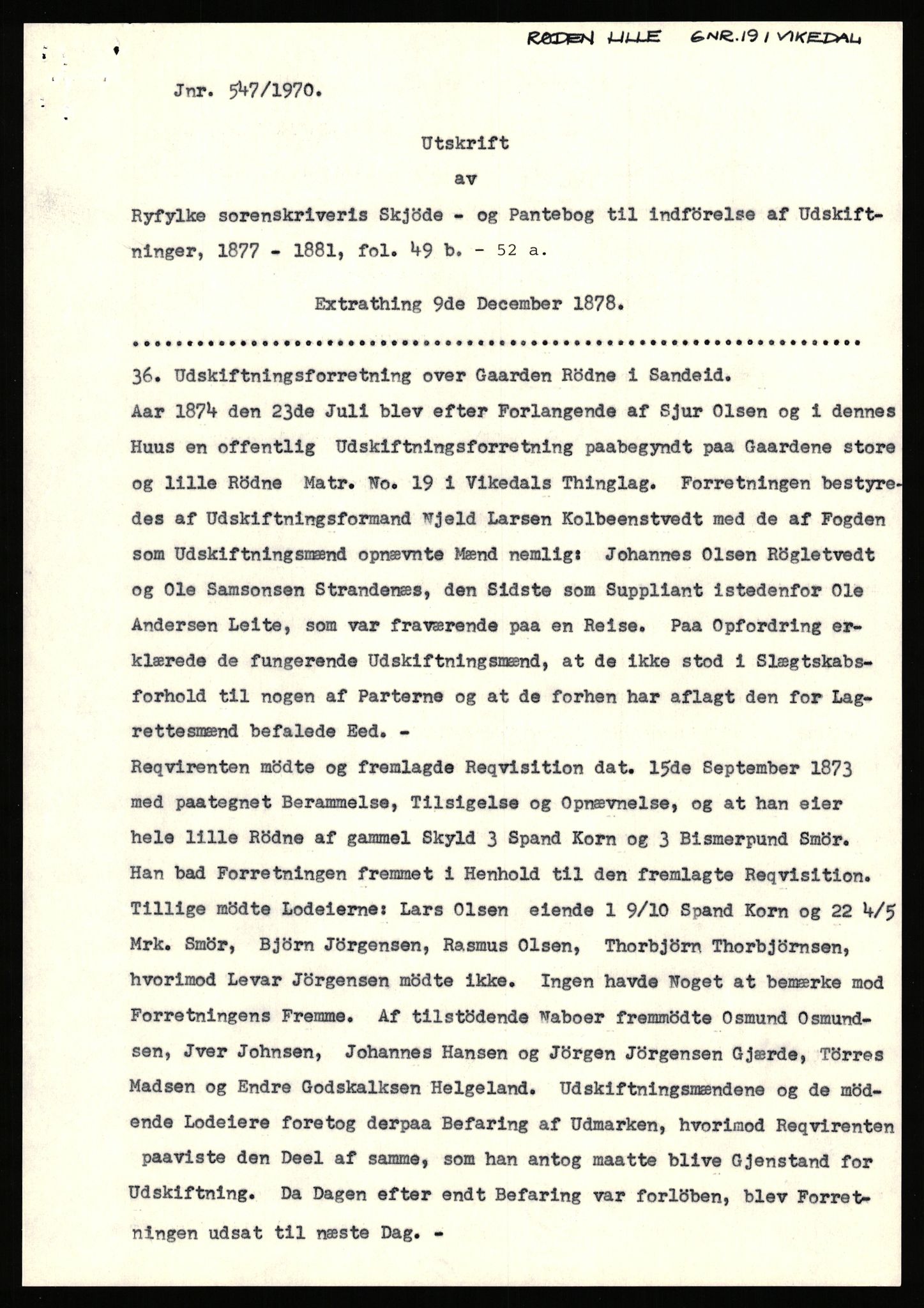 Statsarkivet i Stavanger, SAST/A-101971/03/Y/Yj/L0071: Avskrifter sortert etter gårdsnavn: Røden lille - Røvær, 1750-1930, p. 2