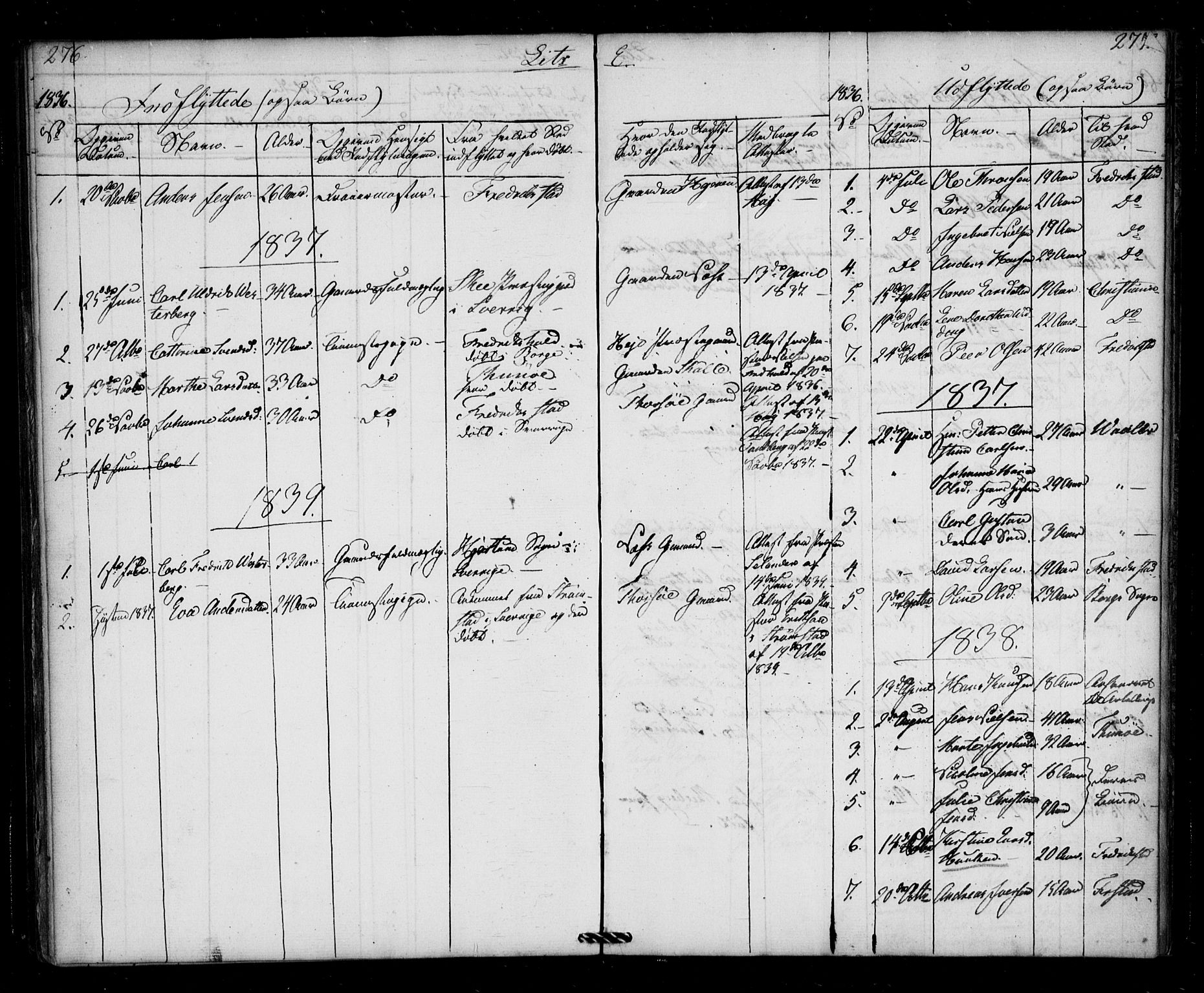 Borge prestekontor Kirkebøker, SAO/A-10903/F/Fb/L0001: Parish register (official) no. II 1, 1836-1852, p. 276-277