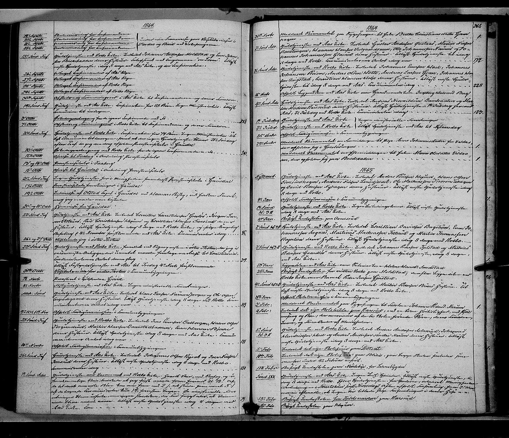 Vestre Toten prestekontor, SAH/PREST-108/H/Ha/Haa/L0007: Parish register (official) no. 7, 1862-1869, p. 366