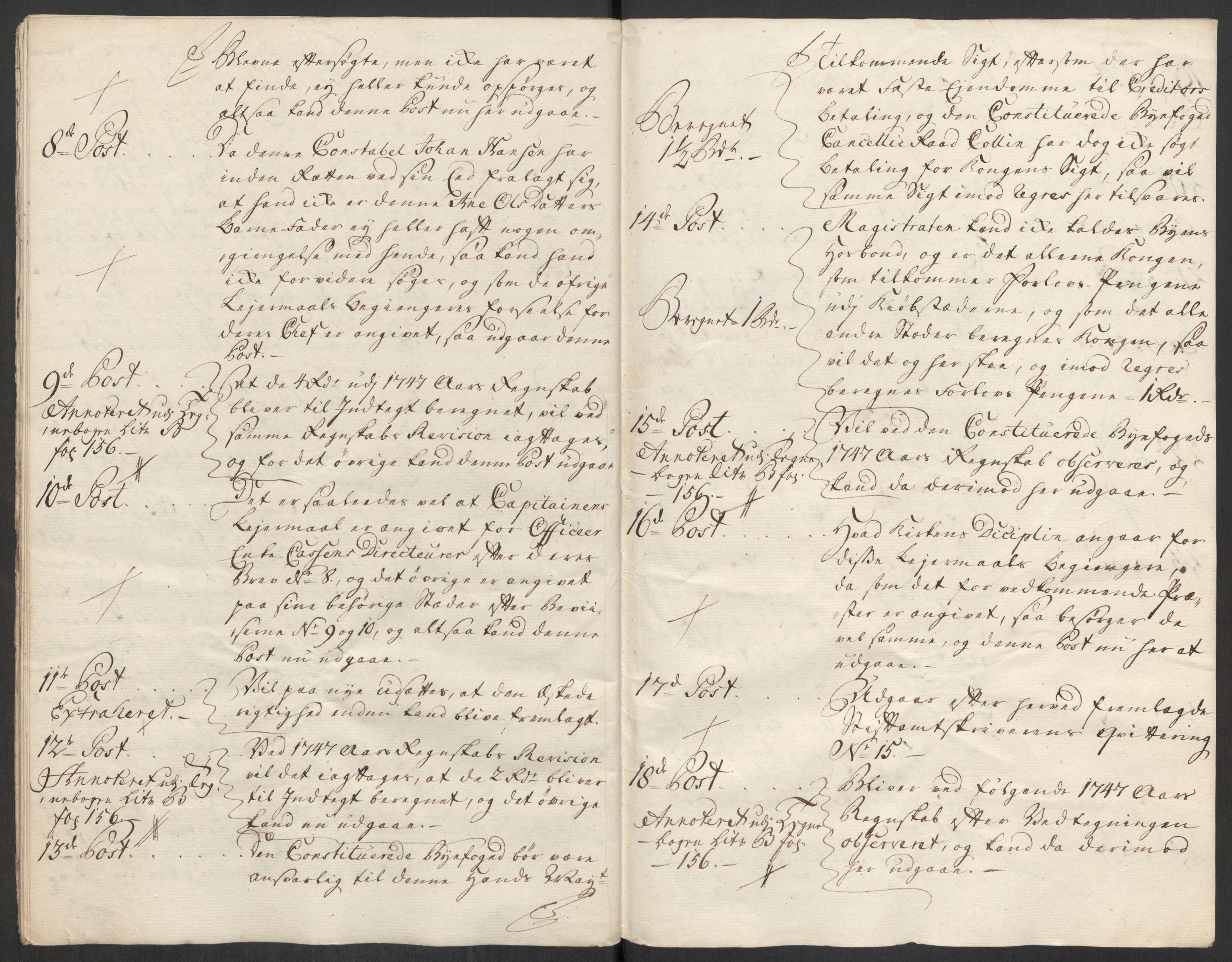 Rentekammeret inntil 1814, Reviderte regnskaper, Byregnskaper, AV/RA-EA-4066/R/Rs/L0541: [S22] Sikt og sakefall, 1743-1746, p. 395