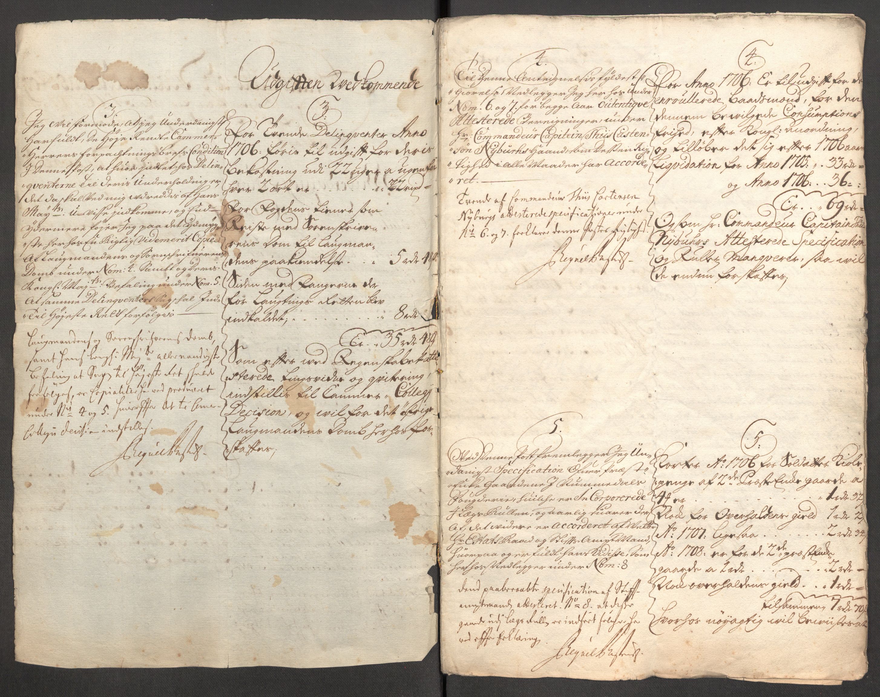 Rentekammeret inntil 1814, Reviderte regnskaper, Fogderegnskap, AV/RA-EA-4092/R64/L4430: Fogderegnskap Namdal, 1707-1708, p. 442